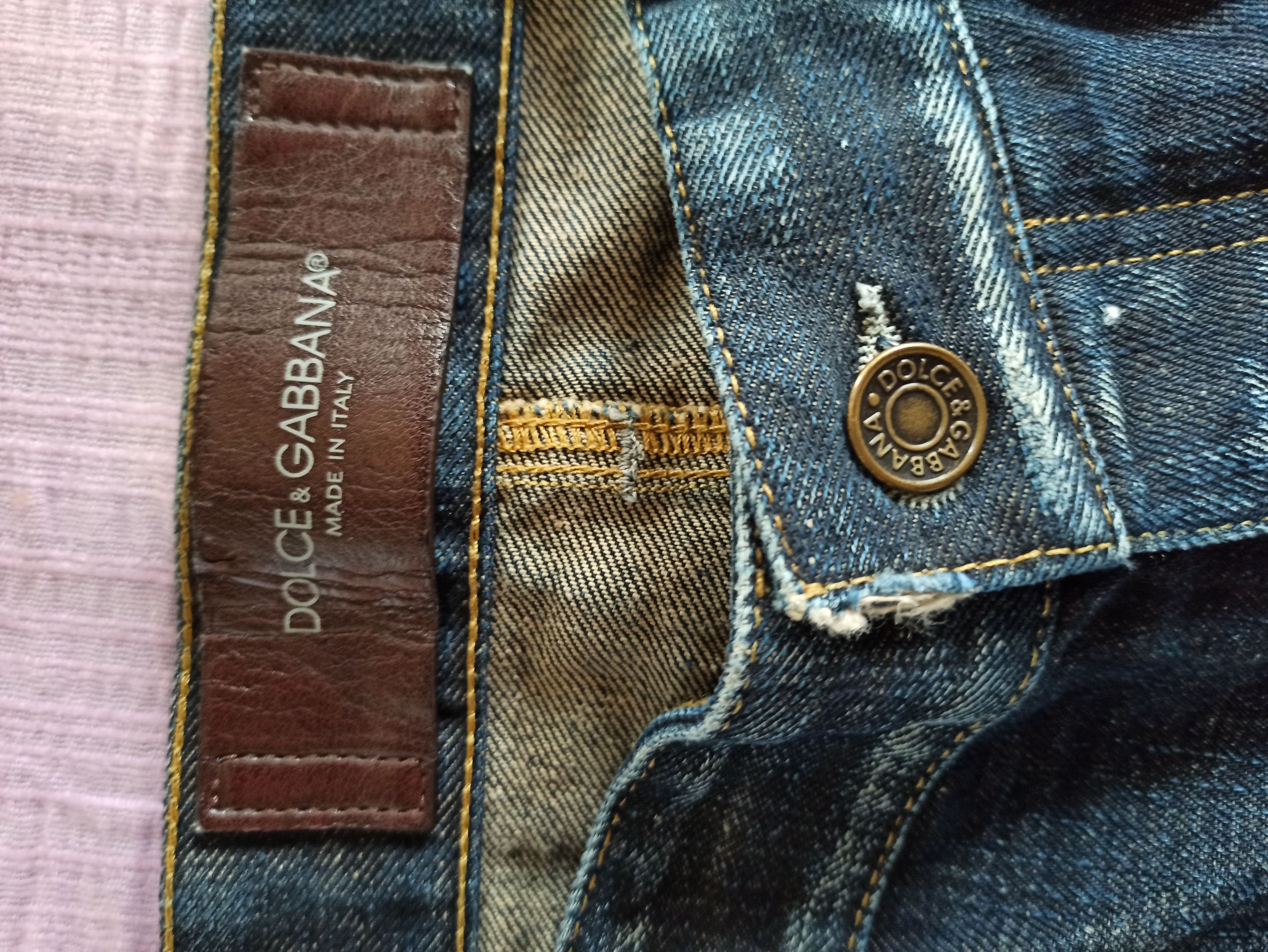 Dolce & Gabbana D&G Distressed Denim Size US 34 / EU 50 - 9 Thumbnail