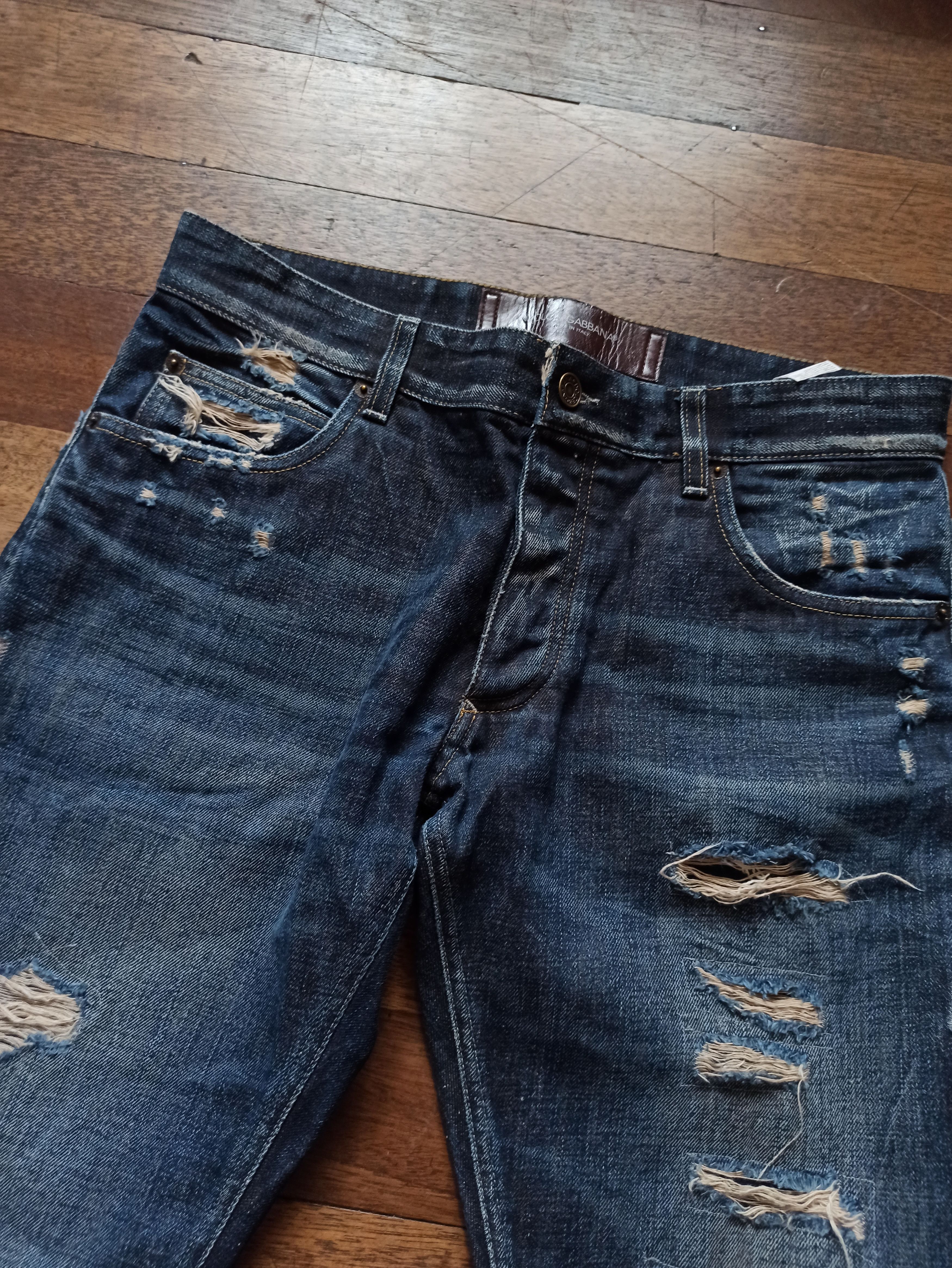 Dolce & Gabbana D&G Distressed Denim Size US 34 / EU 50 - 3 Thumbnail
