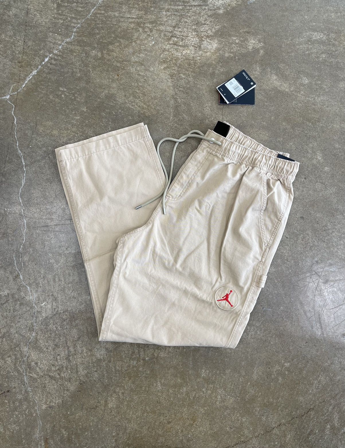 image of Jordan Travis Scott Travis Scott Jordan Canvas Khaki Pants Xxl in Beige, Men's (Size 38)