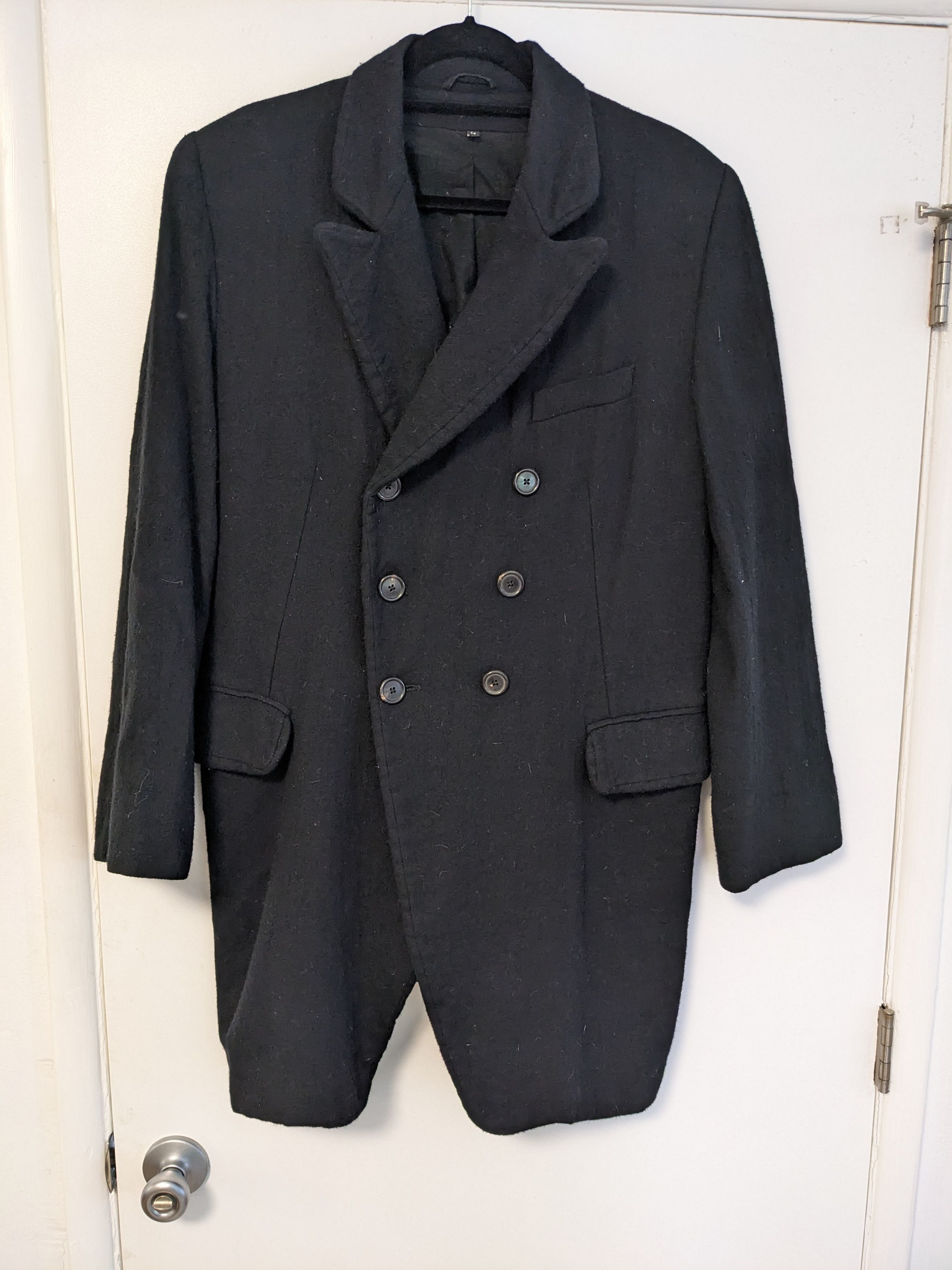 Ann Demeulemeester Vintage Ann Demeulemeester FW 08 Wool Overcoat Size US M / EU 48-50 / 2 - 2 Thumbnail