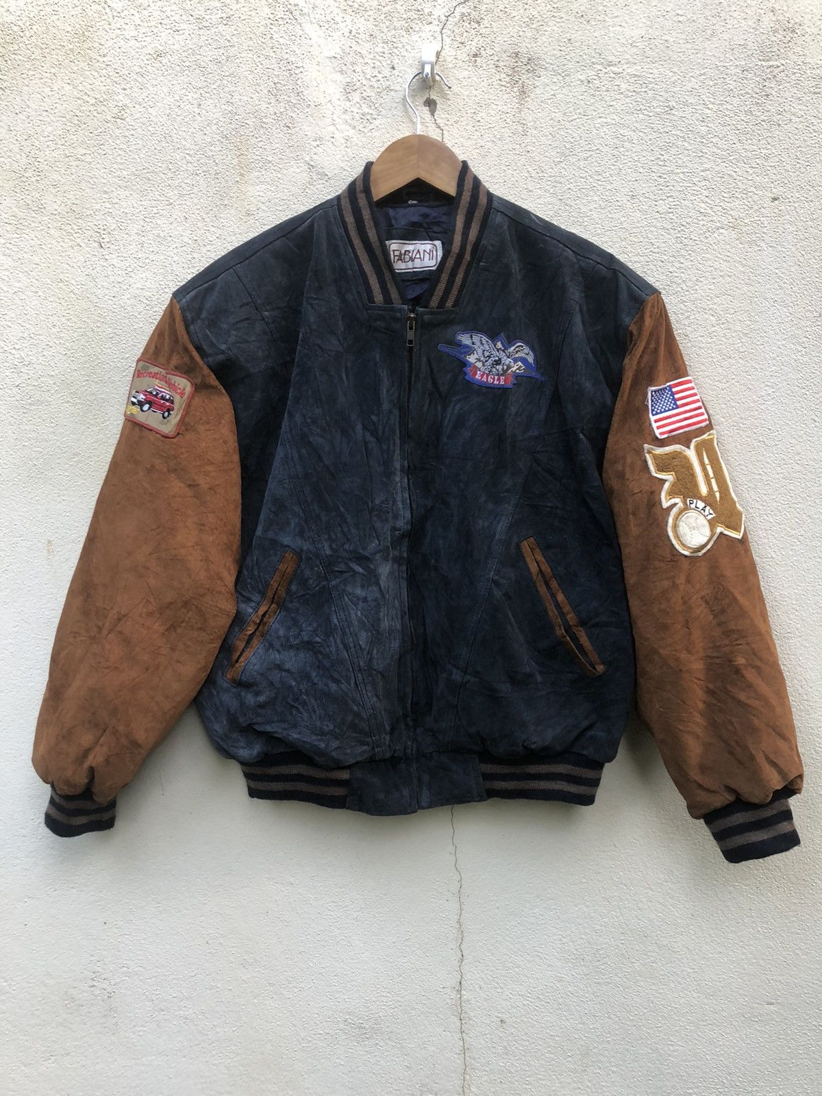 Vintage ❌DELETE ANYTIME 💥Varsity Nice 90’s Suede Jacket Patches L Size US M / EU 48-50 / 2 - 2 Thumbnail