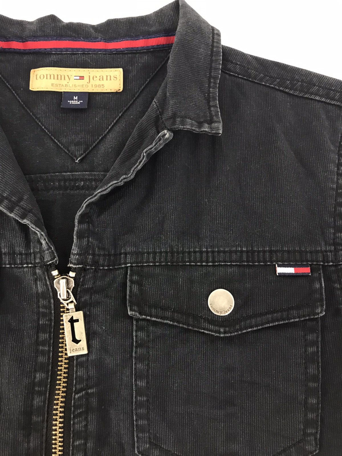 Tommy Hilfiger Vintage Tommy Hilfiger Jeans Parka Corduroy Jacket Fashion Size S / US 4 / IT 40 - 3 Thumbnail