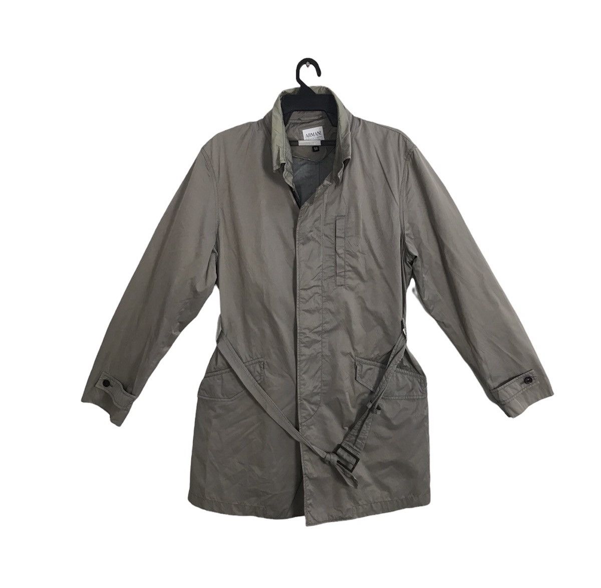 Armani Exchange × Vintage Armani Exchange Collezioni Trench Coat Button K2246j Size US M / EU 48-50 / 2 - 1 Thumbnail
