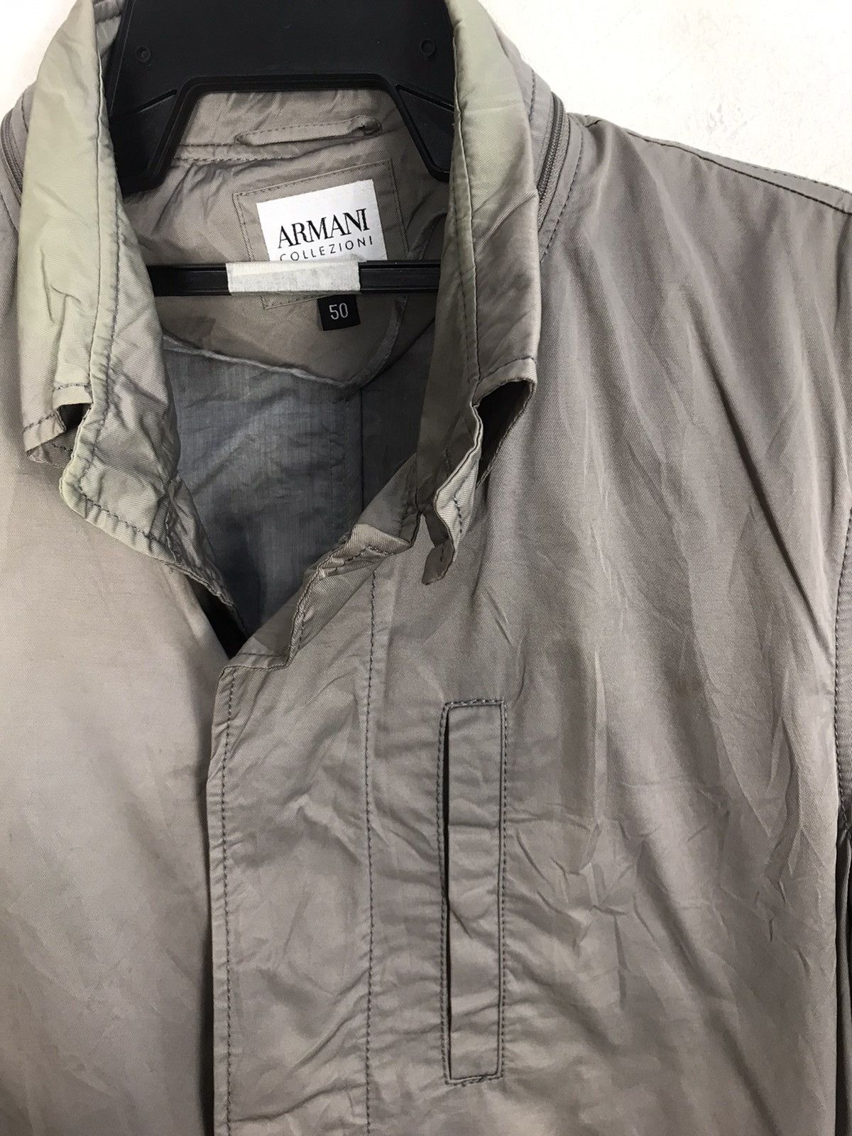 Armani Exchange × Vintage Armani Exchange Collezioni Trench Coat Button K2246j Size US M / EU 48-50 / 2 - 4 Thumbnail