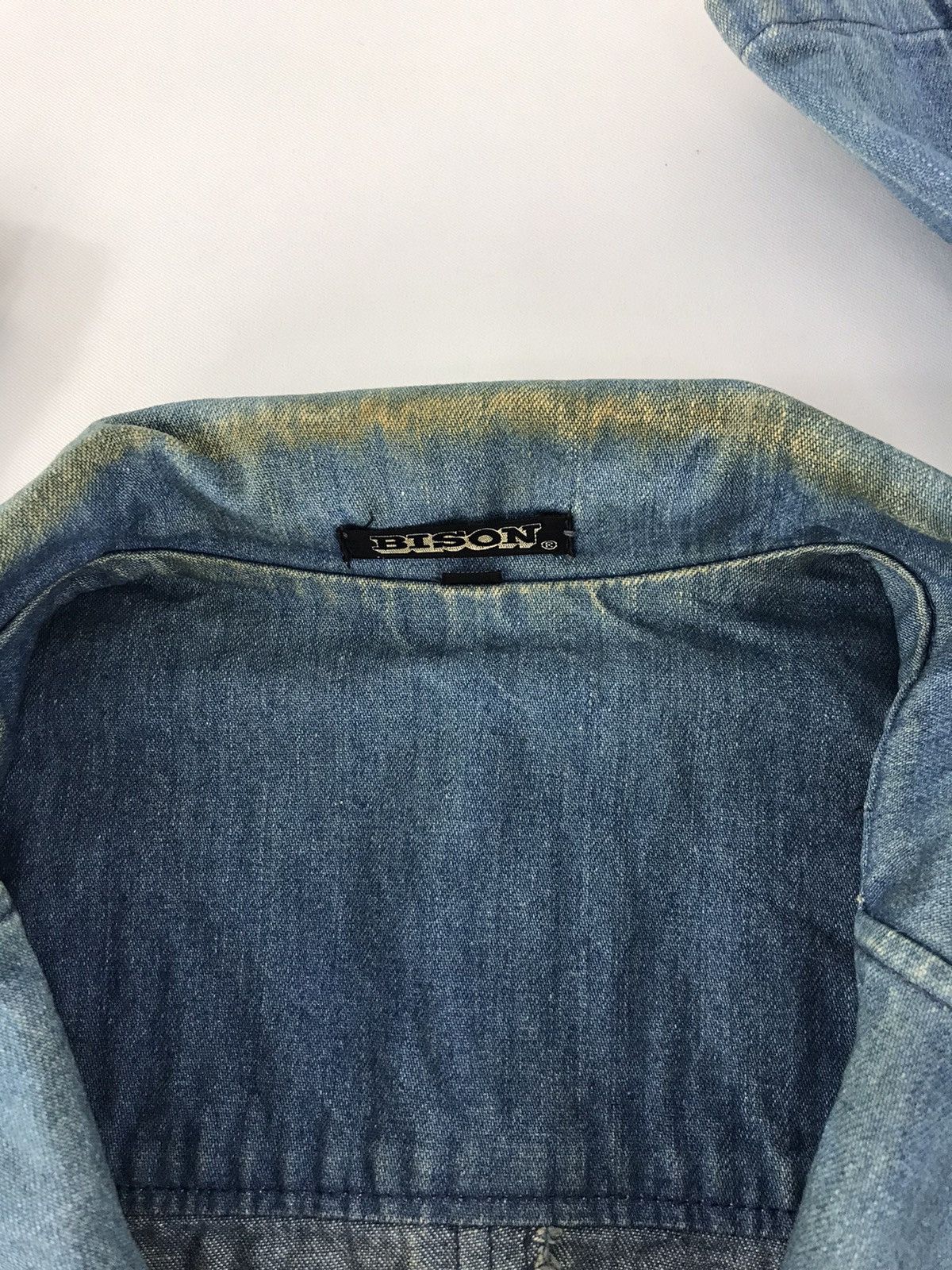 Vintage Vintage 90s Bison Denim Jacket Blazer Coat Fashion Designer Size US S / EU 44-46 / 1 - 11 Thumbnail