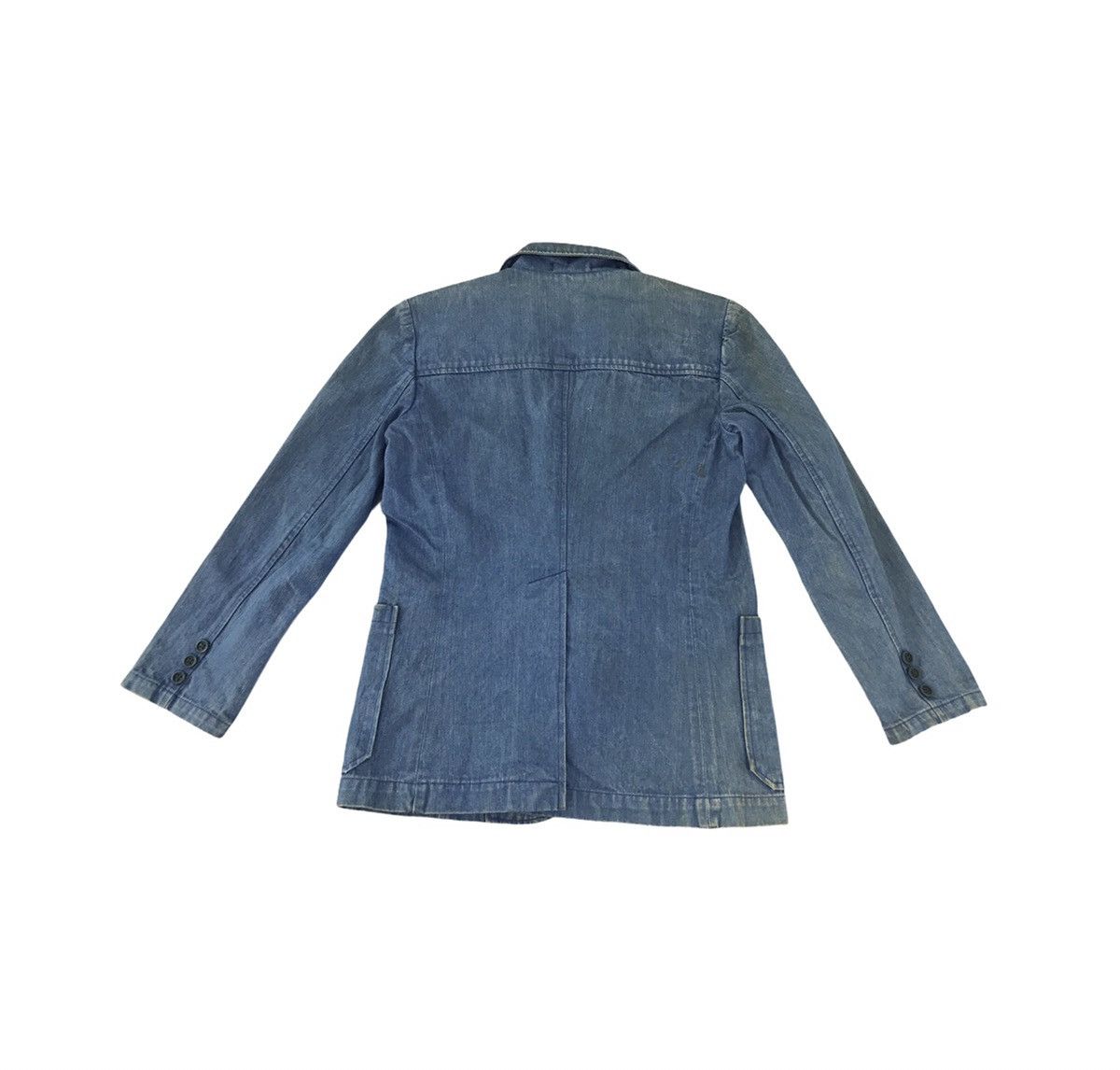 Vintage Vintage 90s Bison Denim Jacket Blazer Coat Fashion Designer Size US S / EU 44-46 / 1 - 2 Thumbnail