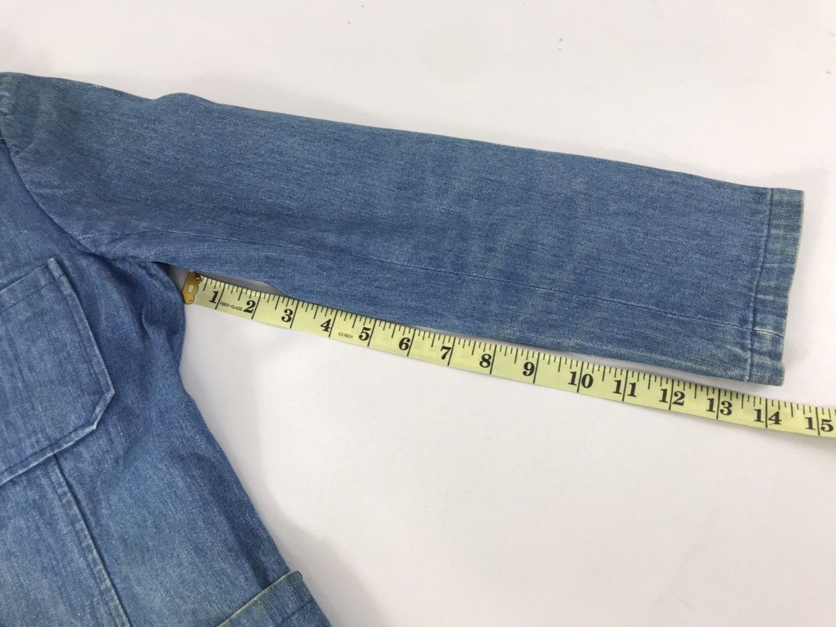 Vintage Vintage 90s Bison Denim Jacket Blazer Coat Fashion Designer Size US S / EU 44-46 / 1 - 10 Thumbnail