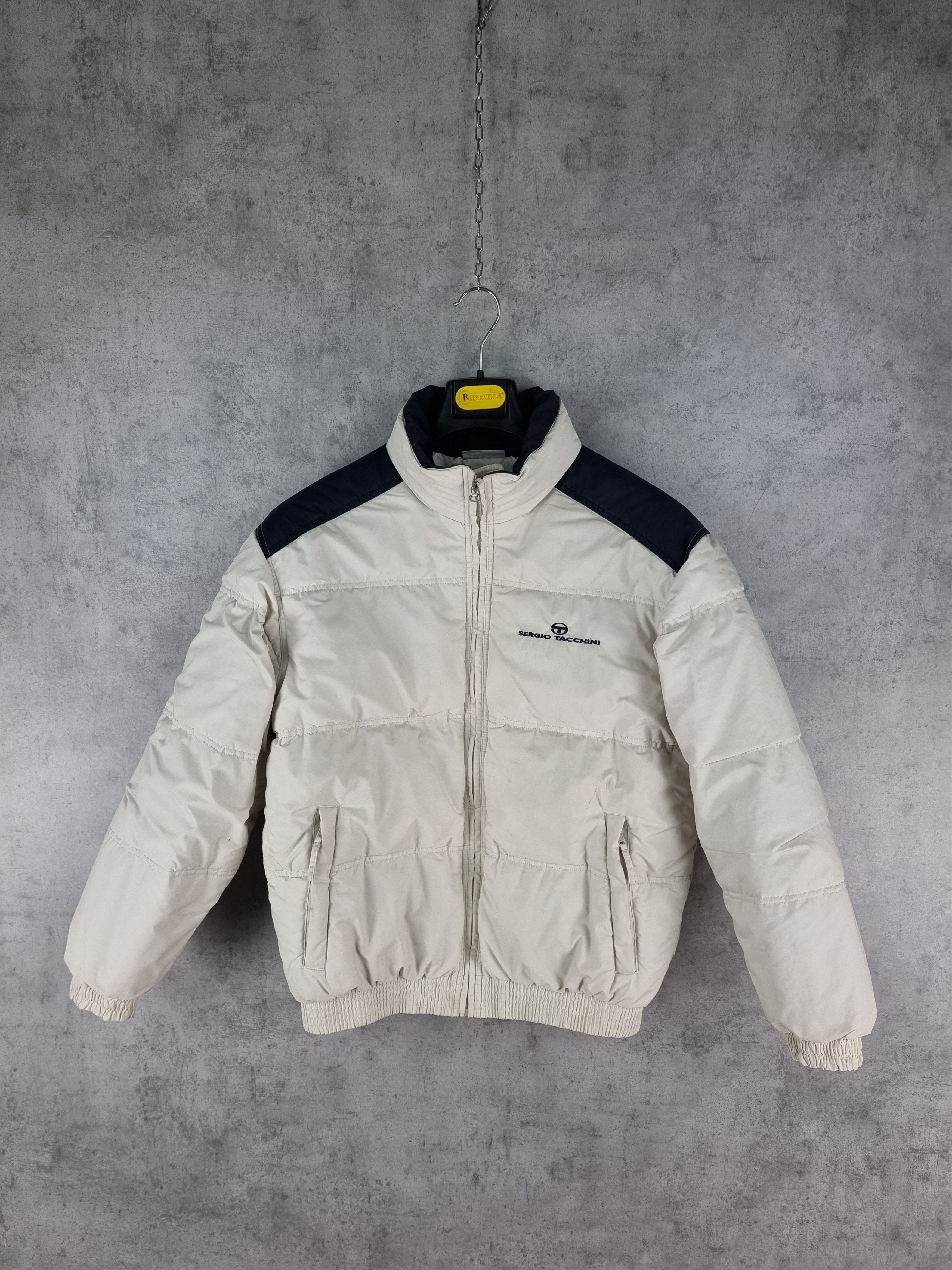 Sergio Tacchini × Vintage 90s Sergio Tacchini Down Jacket Embroidered Logo Vintage Size US M / EU 48-50 / 2 - 2 Thumbnail