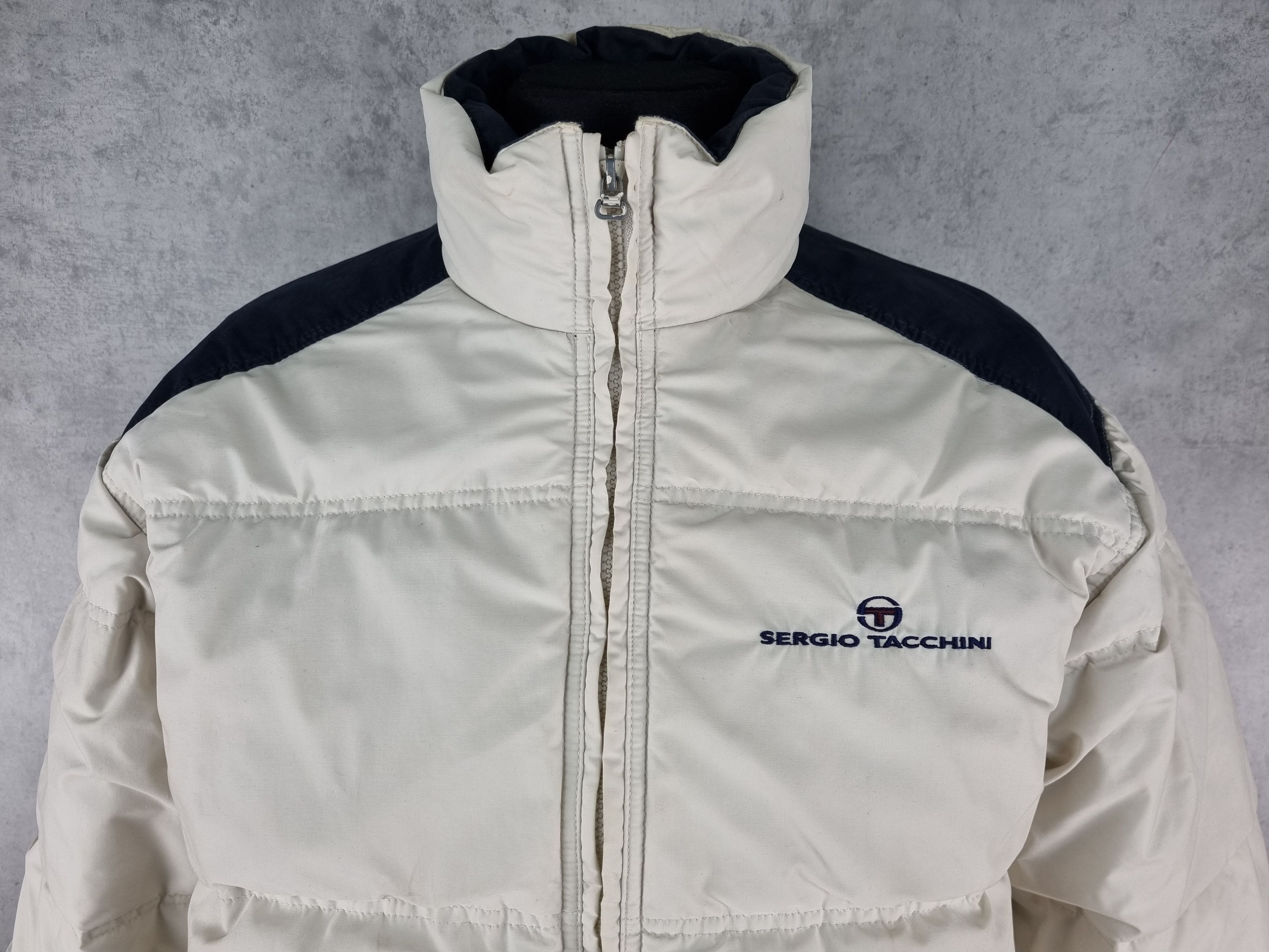 Sergio Tacchini × Vintage 90s Sergio Tacchini Down Jacket Embroidered Logo Vintage Size US M / EU 48-50 / 2 - 6 Thumbnail