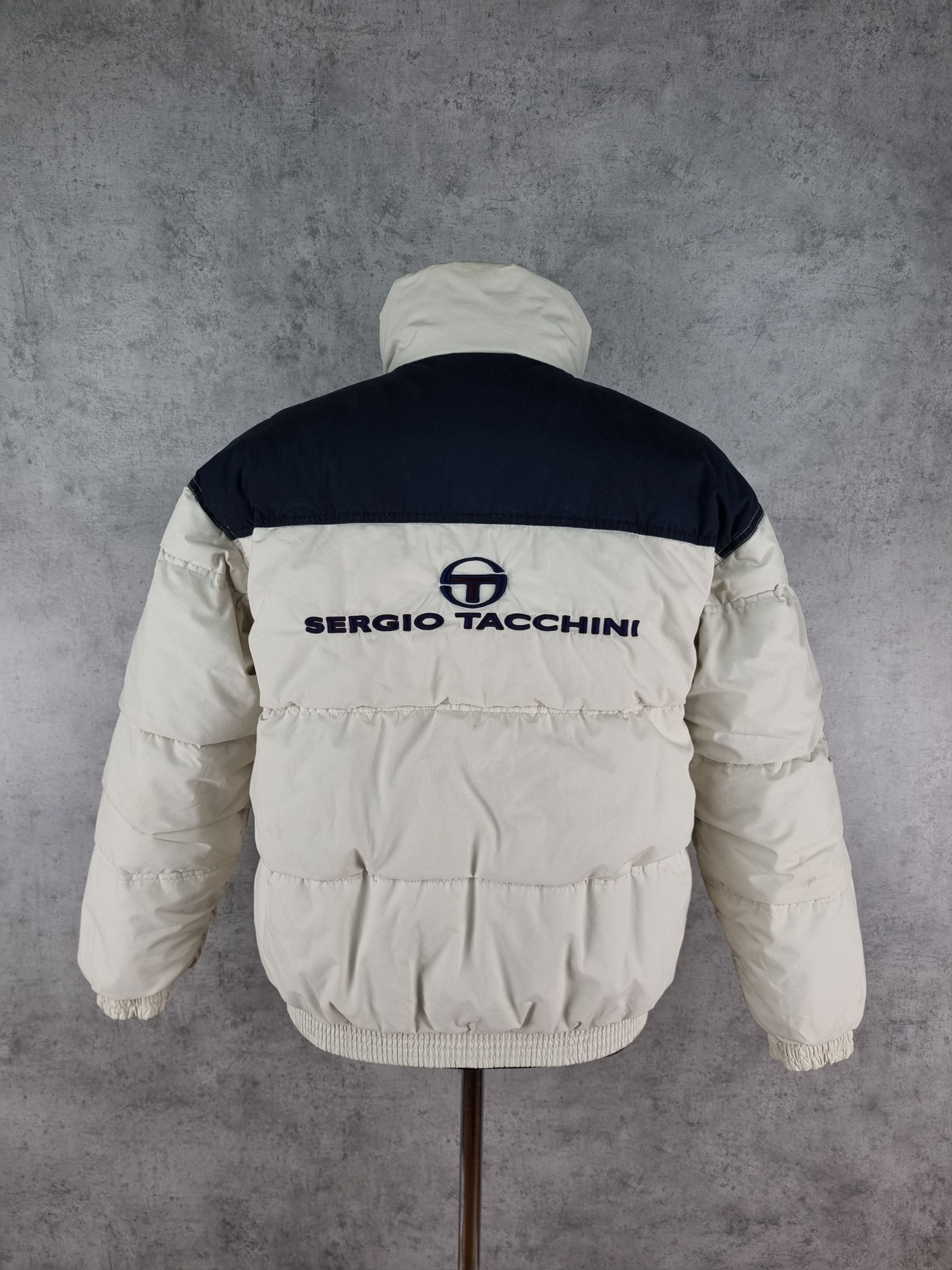 Sergio Tacchini × Vintage 90s Sergio Tacchini Down Jacket Embroidered Logo Vintage Size US M / EU 48-50 / 2 - 3 Thumbnail