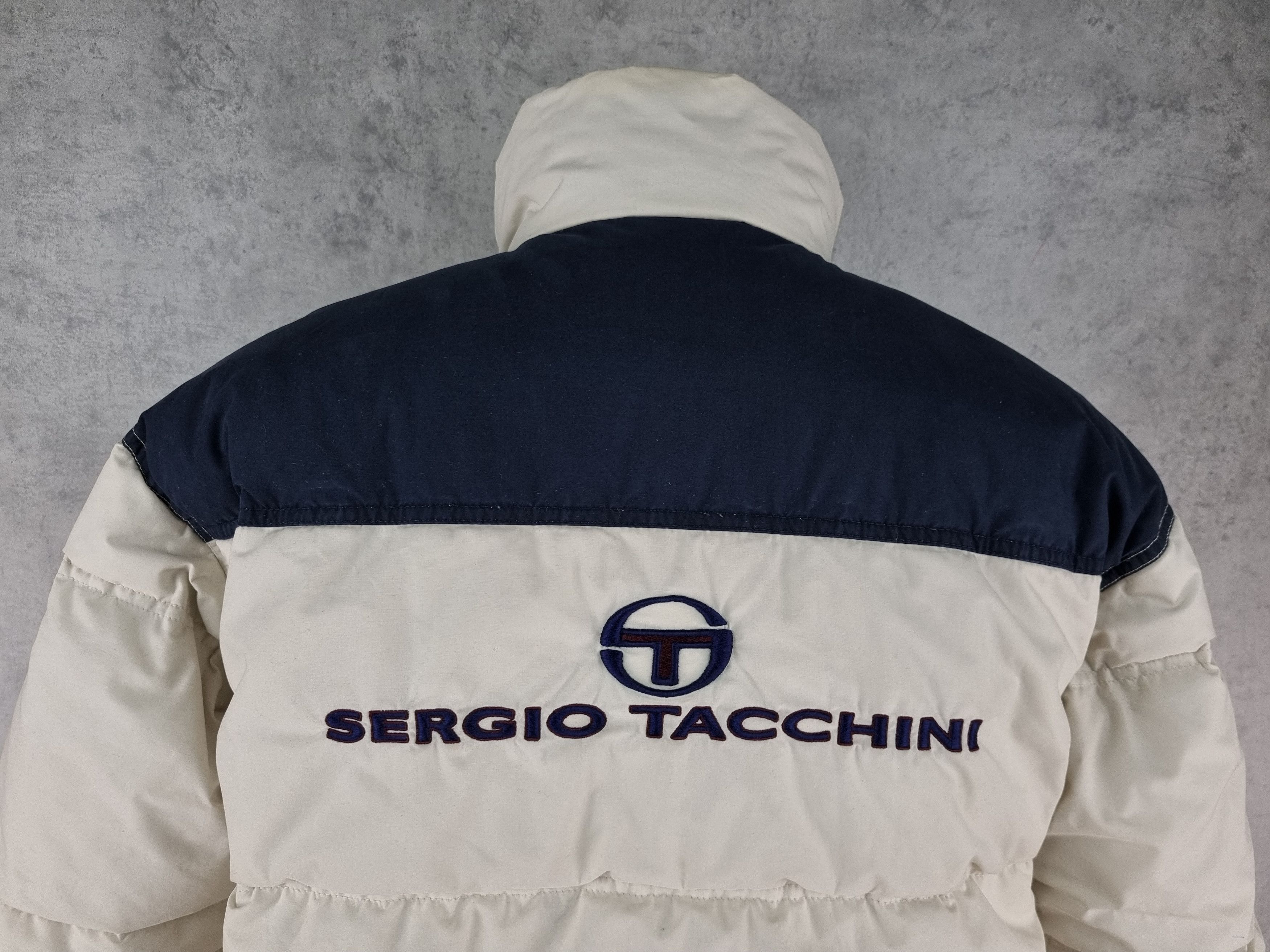 Sergio Tacchini × Vintage 90s Sergio Tacchini Down Jacket Embroidered Logo Vintage Size US M / EU 48-50 / 2 - 9 Thumbnail