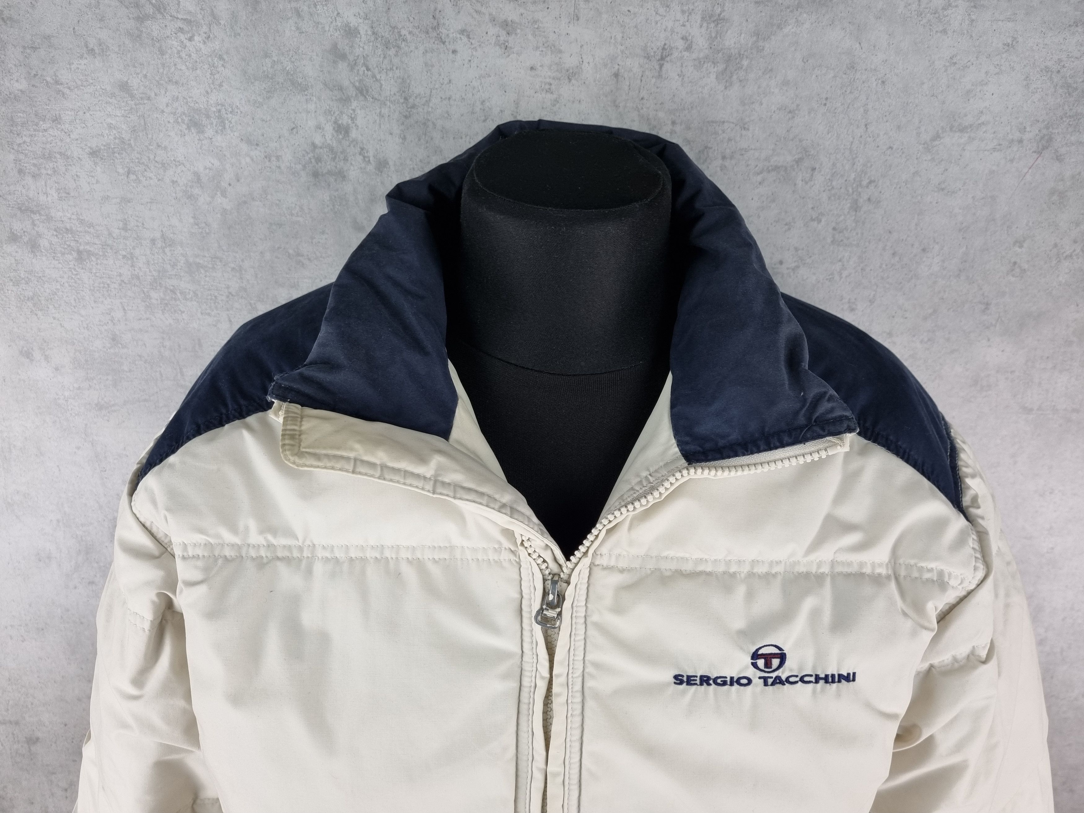 Sergio Tacchini × Vintage 90s Sergio Tacchini Down Jacket Embroidered Logo Vintage Size US M / EU 48-50 / 2 - 21 Thumbnail