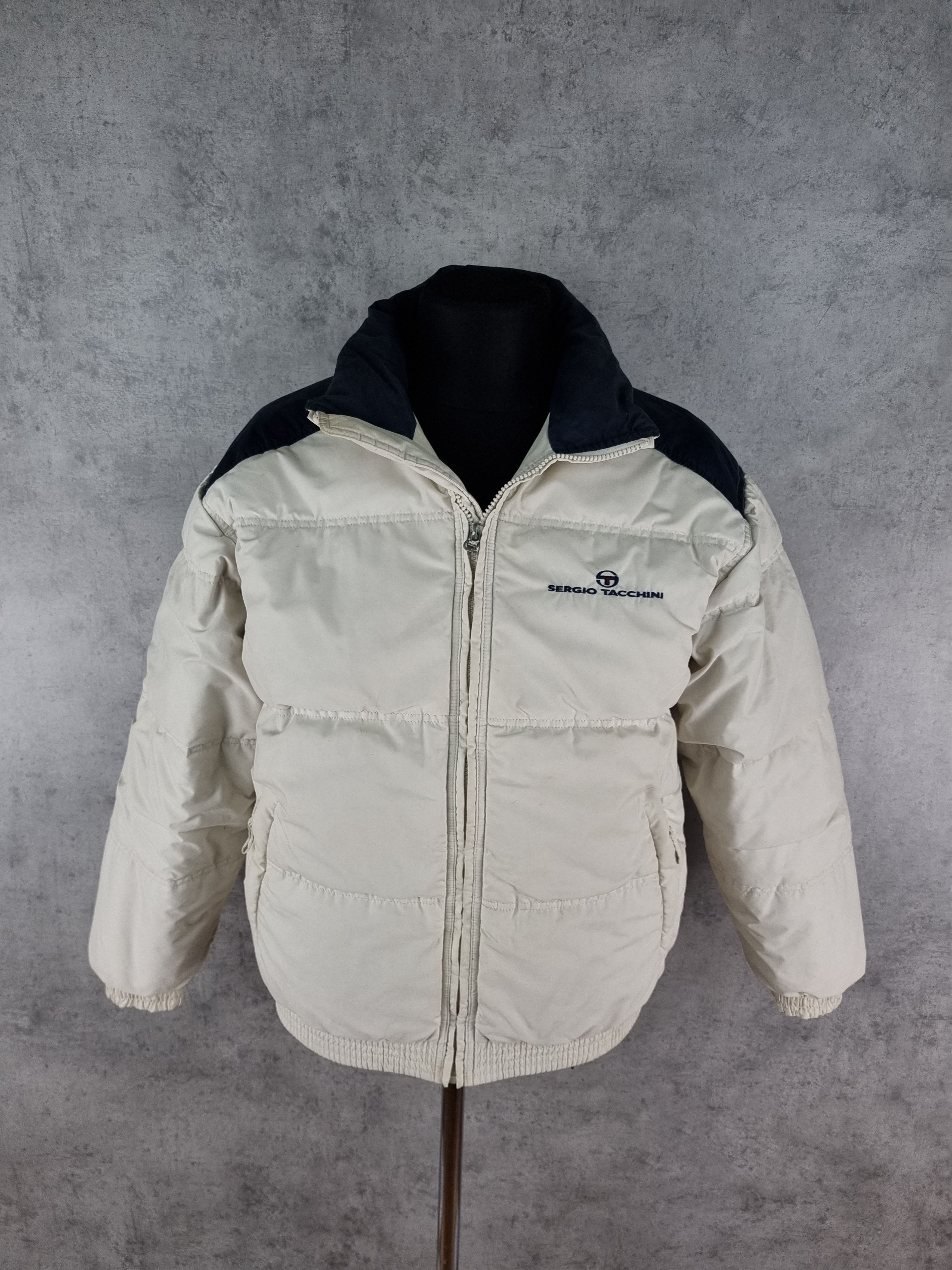 Sergio Tacchini × Vintage 90s Sergio Tacchini Down Jacket Embroidered Logo Vintage Size US M / EU 48-50 / 2 - 22 Thumbnail