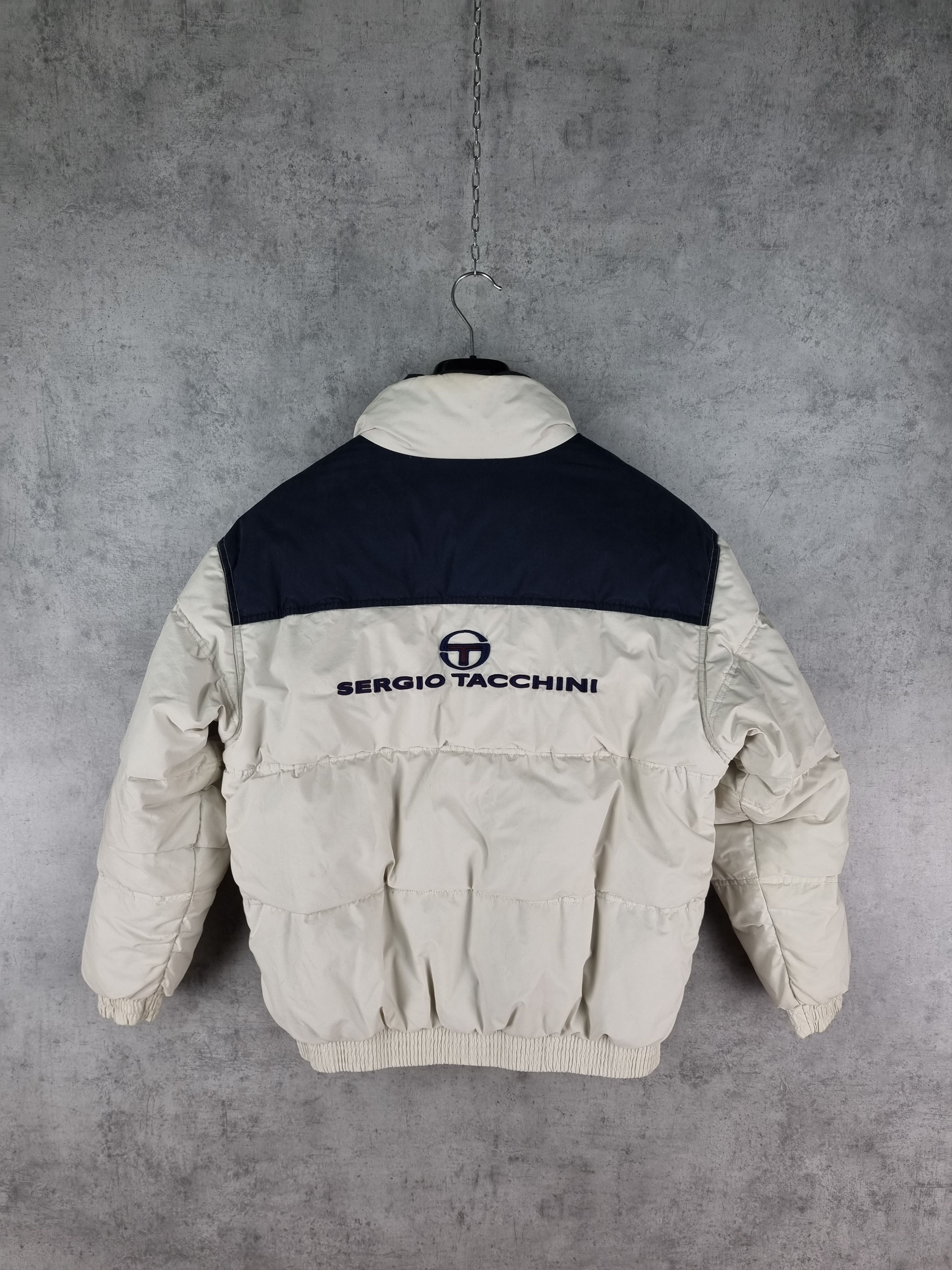 Sergio Tacchini × Vintage 90s Sergio Tacchini Down Jacket Embroidered Logo Vintage Size US M / EU 48-50 / 2 - 1 Thumbnail
