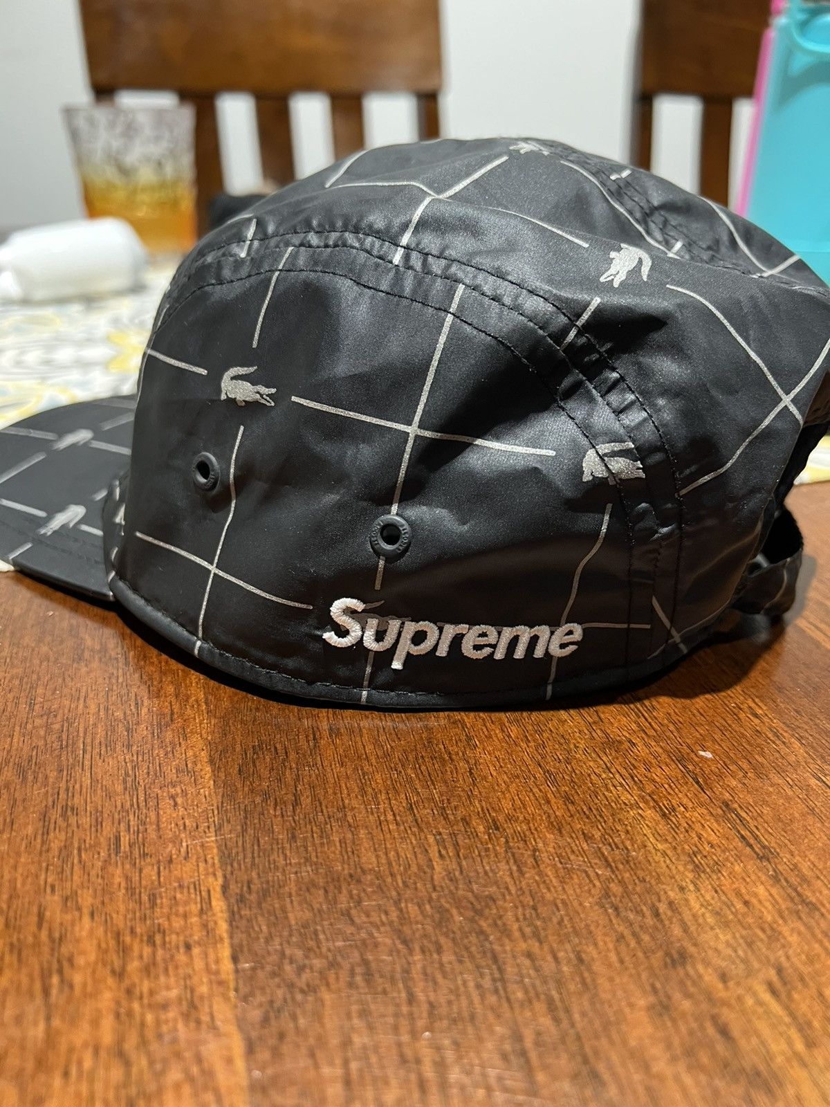 Lacoste × Supreme Supreme LACOSTE reflective grid nylon Camp Cap Size ONE SIZE - 2 Thumbnail