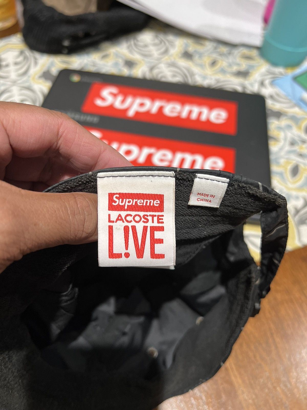 Lacoste × Supreme Supreme LACOSTE reflective grid nylon Camp Cap Size ONE SIZE - 3 Thumbnail