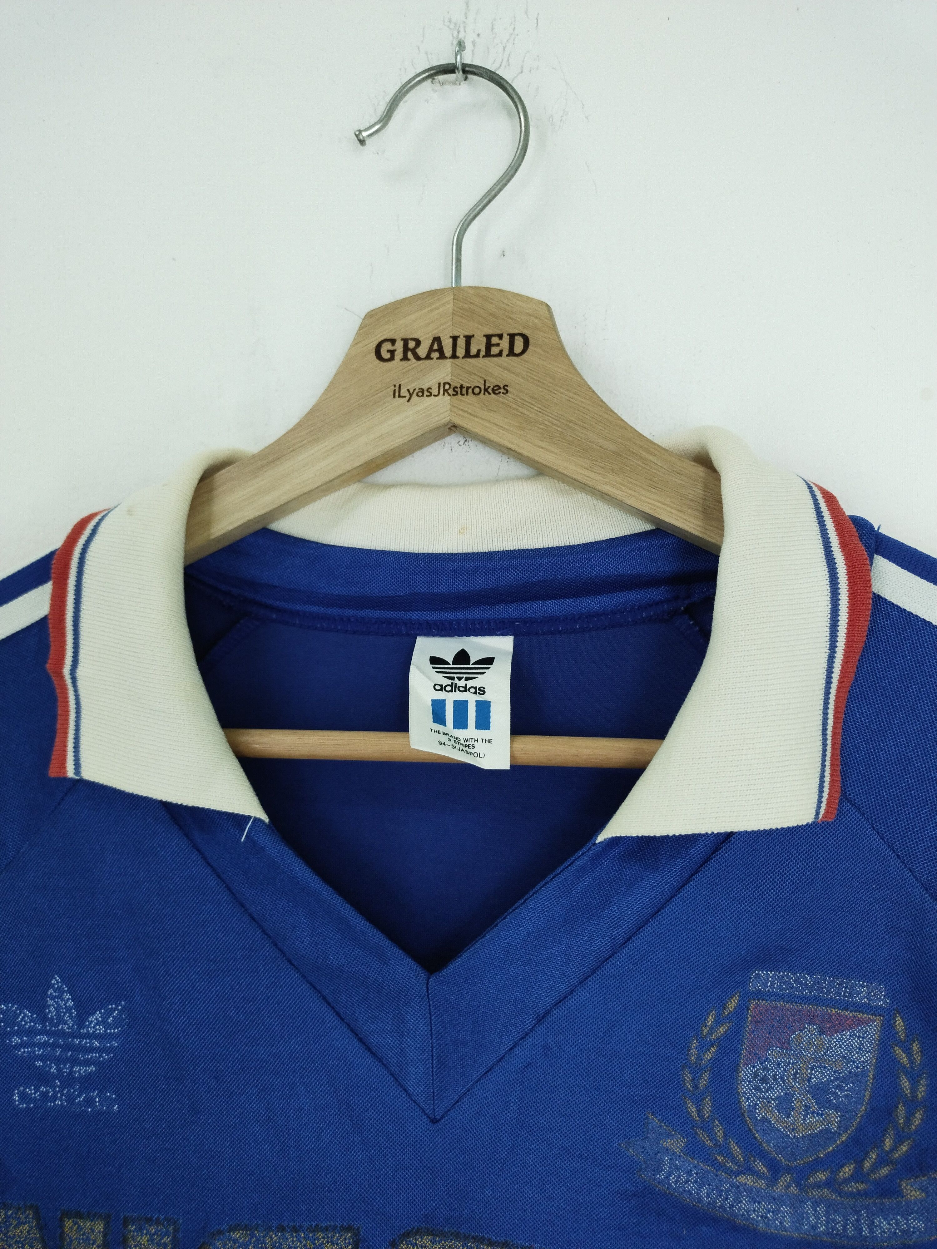 Japanese Brand VINTAGE NO 4 ADIDAS JERSEY NISSAN FC YOKOHAMA MARLOUS Size US M / EU 48-50 / 2 - 15 Thumbnail
