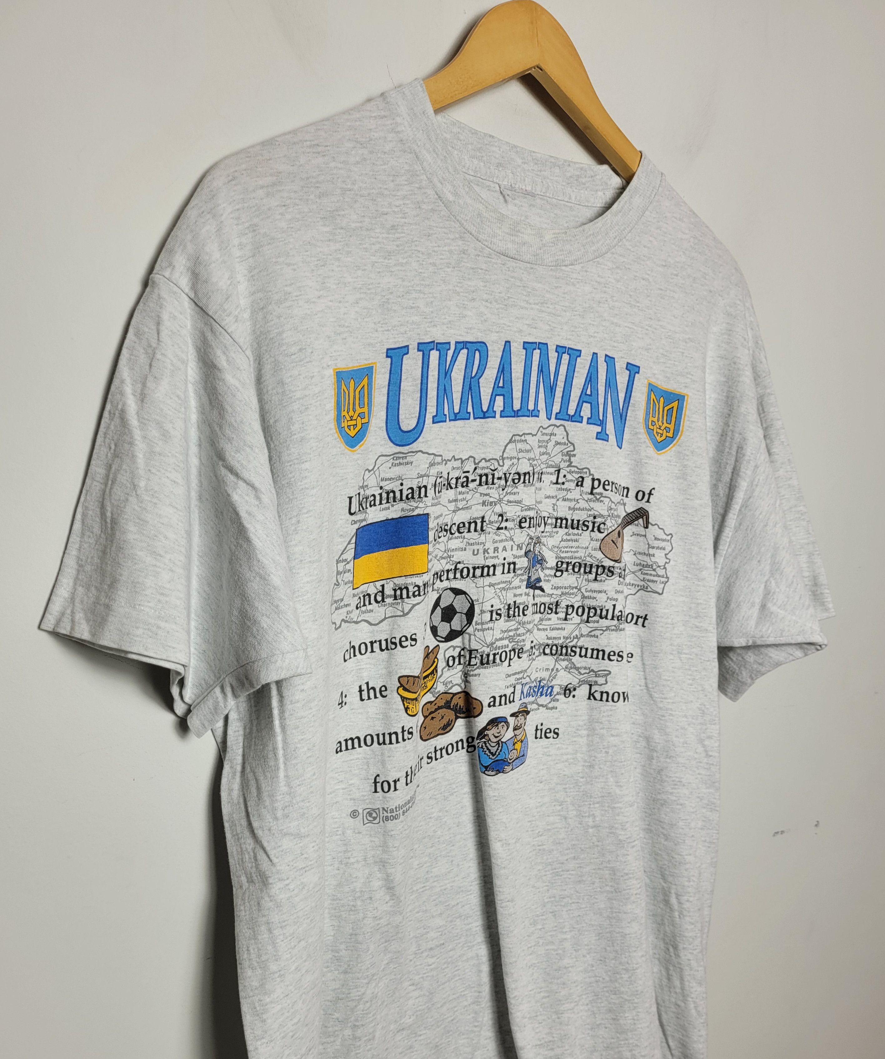 Vintage Ukraine Ukrainian culture single stitch vintage tee Size US XL / EU 56 / 4 - 3 Thumbnail