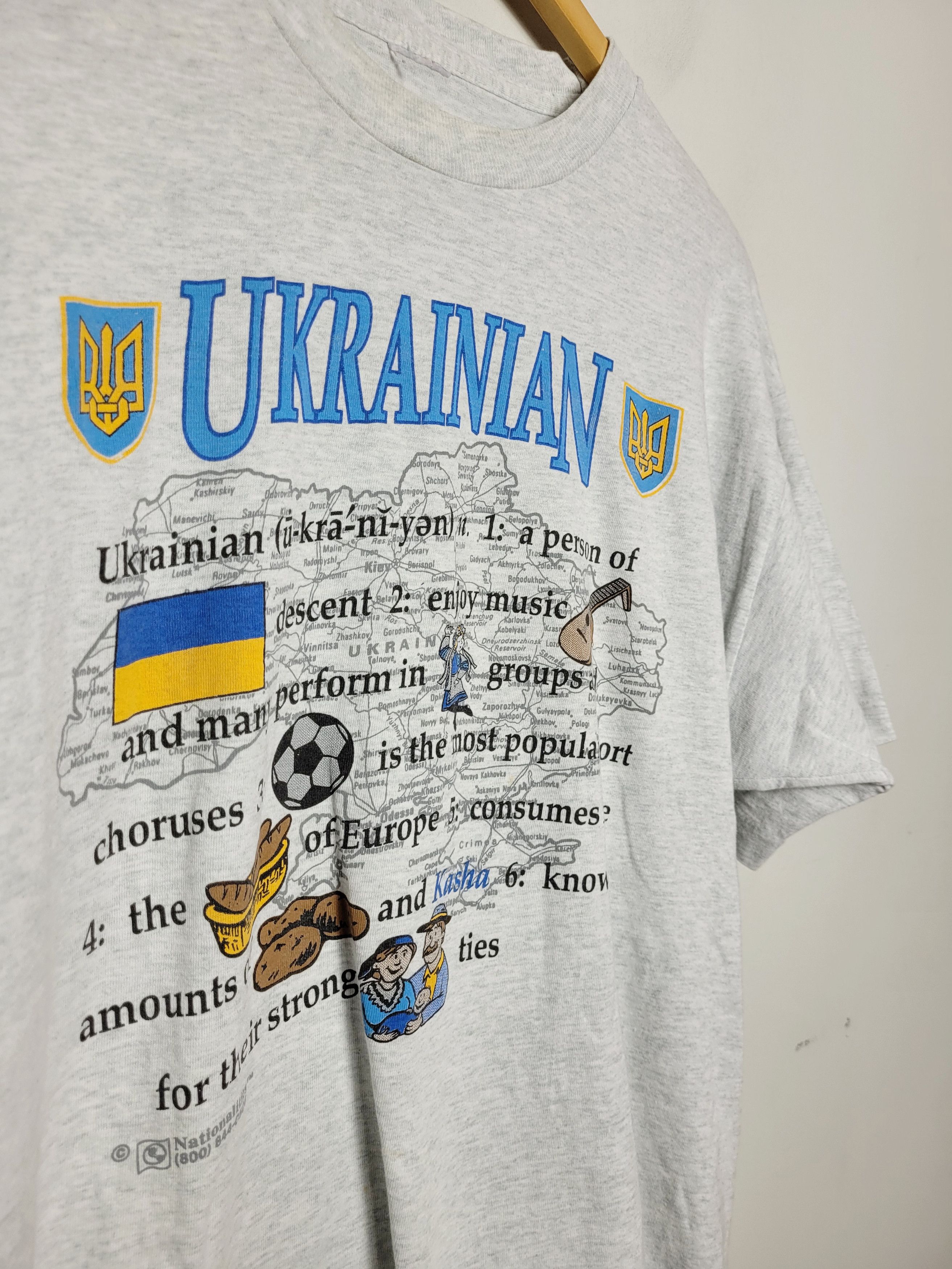 Vintage Ukraine Ukrainian culture single stitch vintage tee Size US XL / EU 56 / 4 - 4 Thumbnail