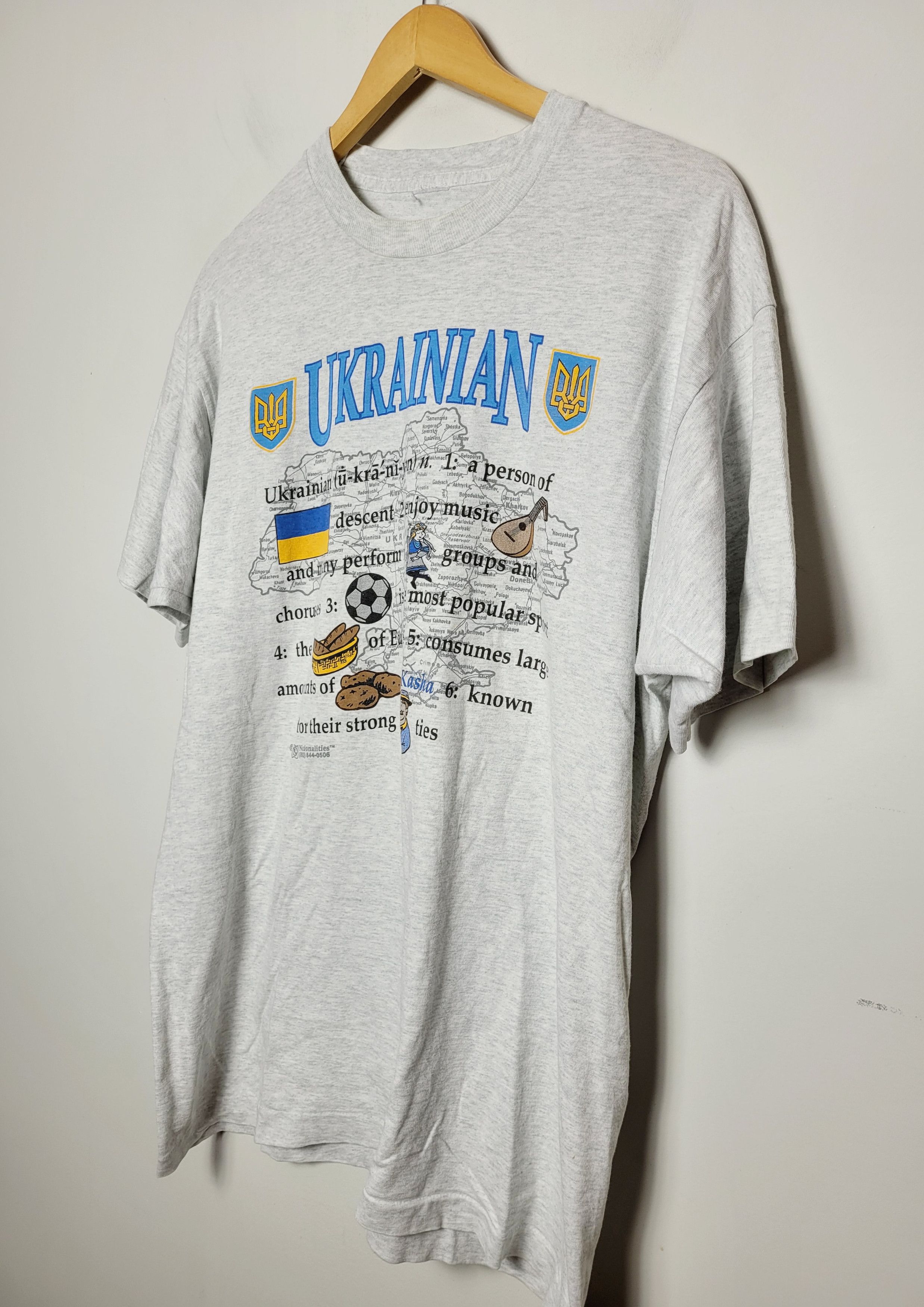 Vintage Ukraine Ukrainian culture single stitch vintage tee Size US XL / EU 56 / 4 - 2 Thumbnail