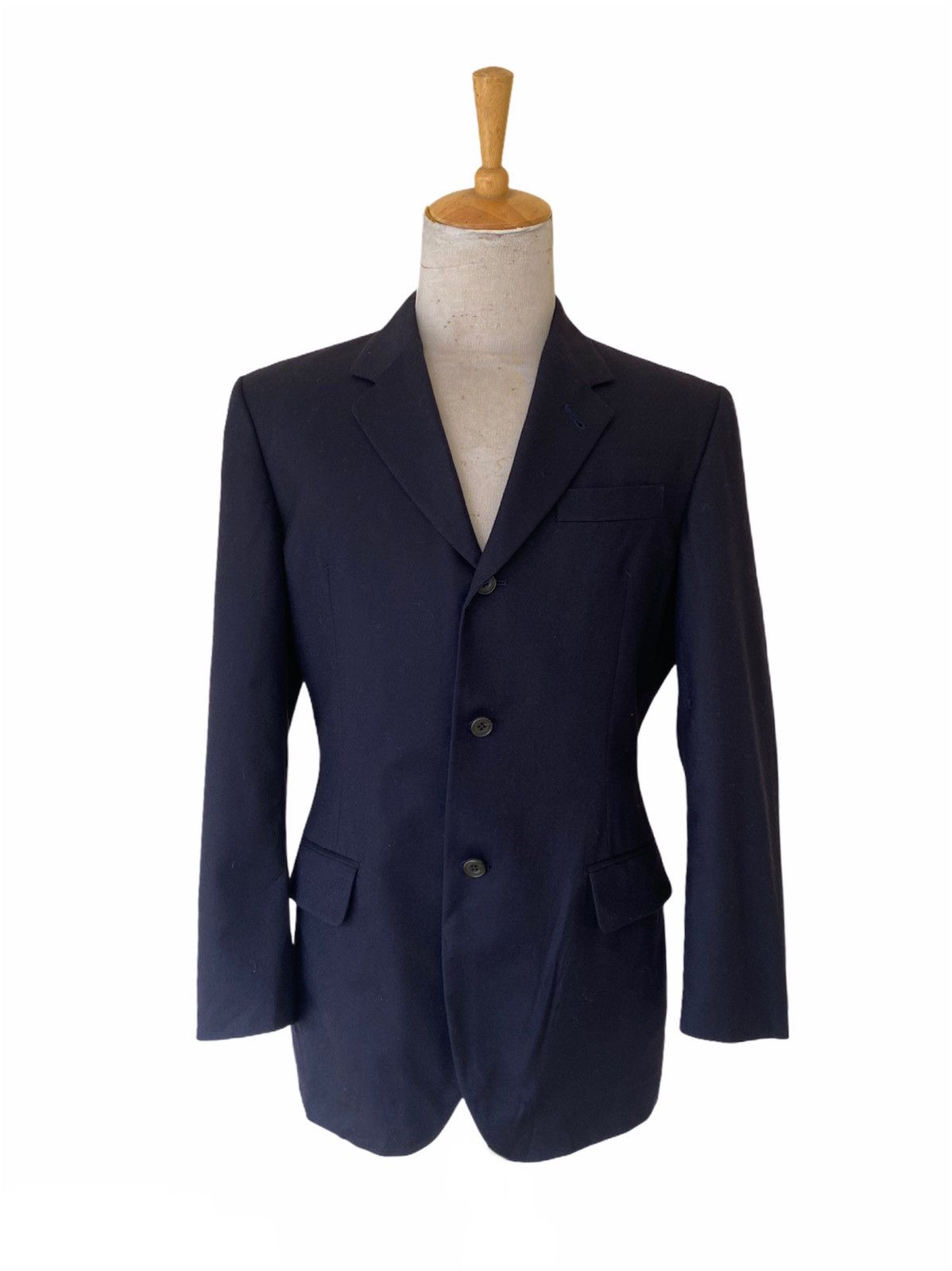 image of Jean Paul Gaultier Homme Slim Fit Blazer in Dark Blue, Men's (Size Medium)