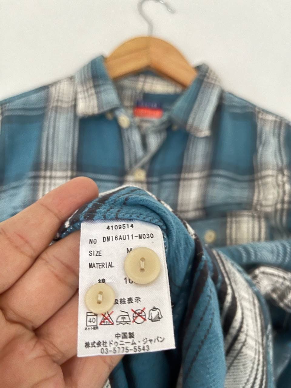 Denime DENIME Thick Cotton Double Pocket Checkered Shirt Size US M / EU 48-50 / 2 - 8 Thumbnail