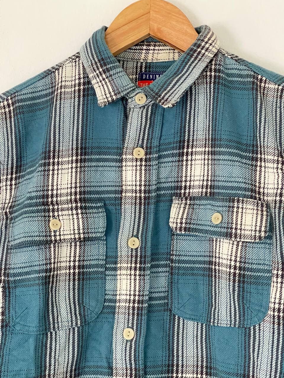 Denime DENIME Thick Cotton Double Pocket Checkered Shirt Size US M / EU 48-50 / 2 - 3 Thumbnail
