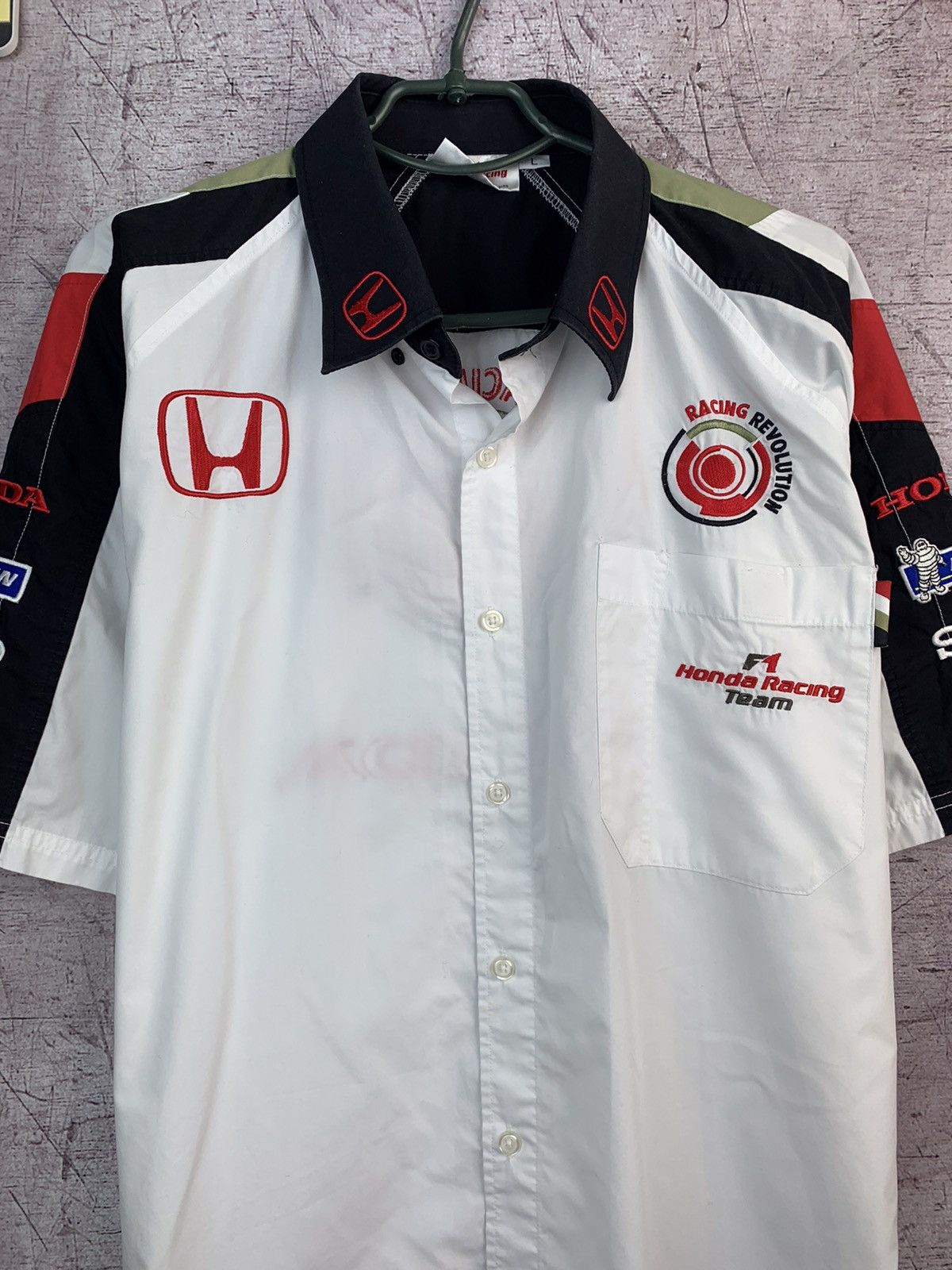 Honda × Vintage Vintage Honda Racing F1 Team Shirt Size US L / EU 52-54 / 3 - 3 Thumbnail