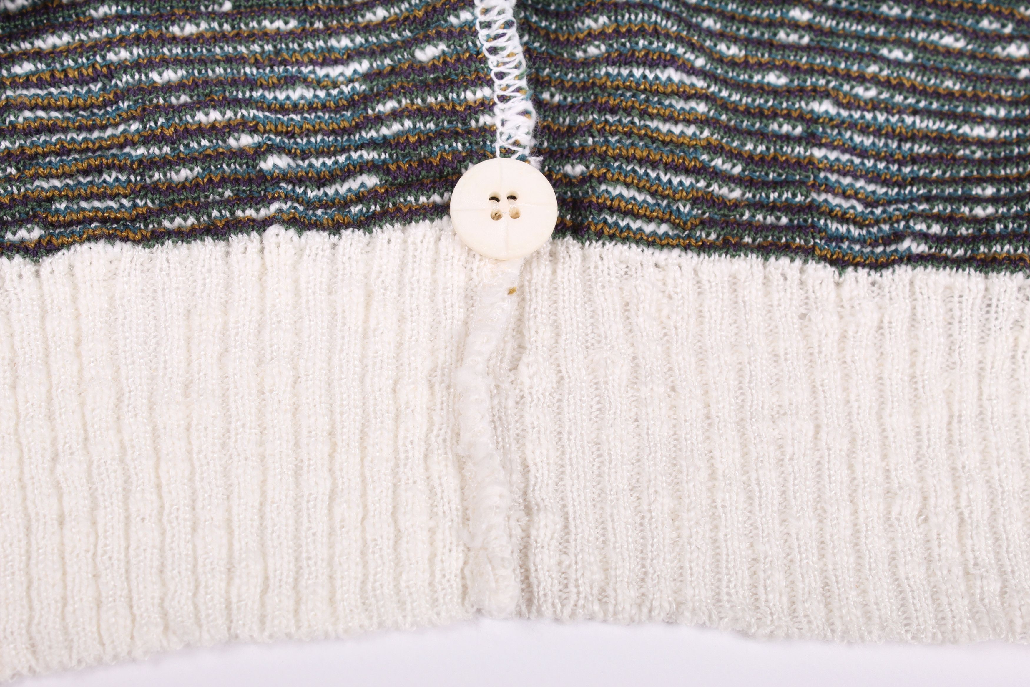 Angelo Litrico Angelo Litrico 90s Coloured Cable Knit Sweater Vintage Size US L / EU 52-54 / 3 - 5 Thumbnail