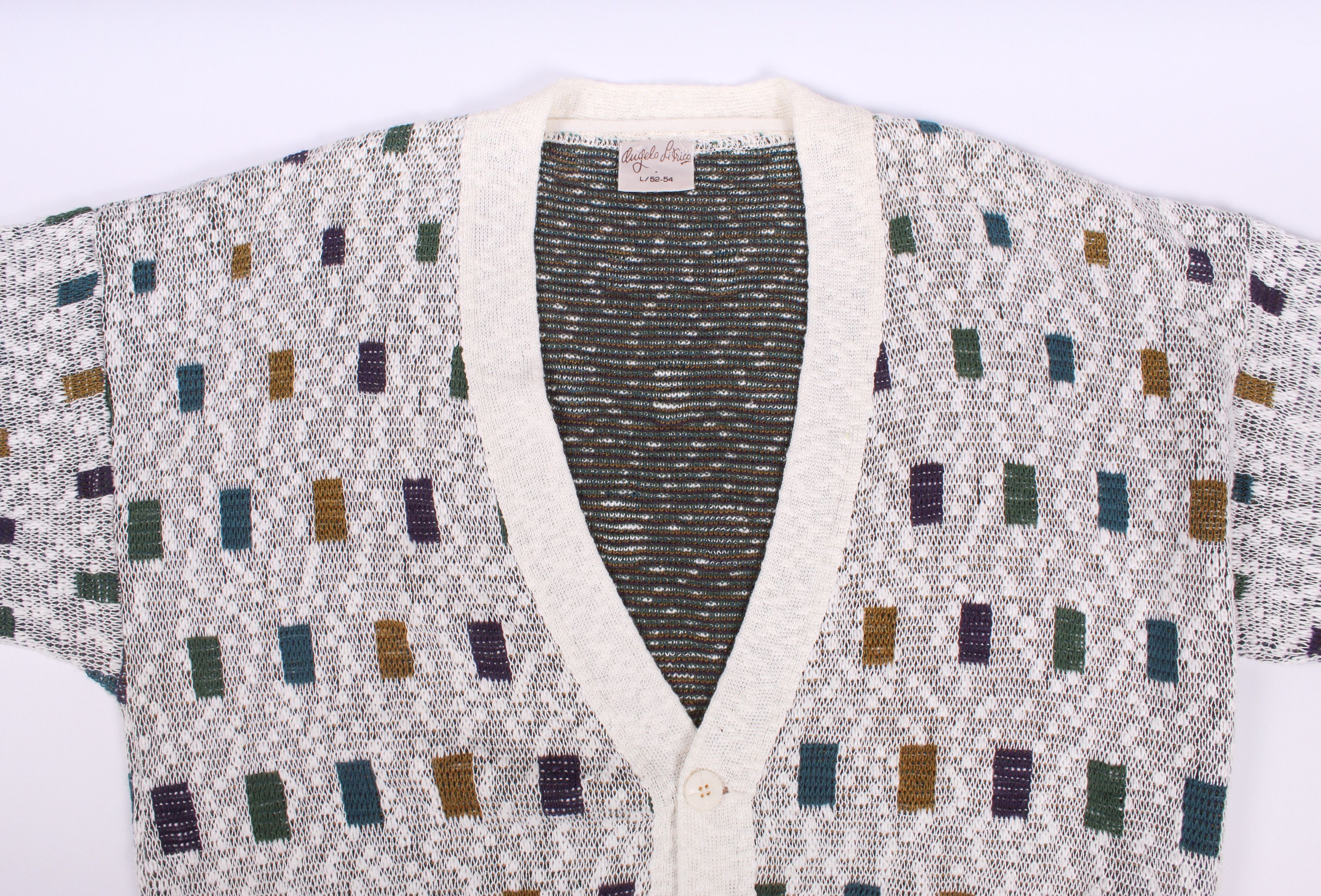 Angelo Litrico Angelo Litrico 90s Coloured Cable Knit Sweater Vintage Size US L / EU 52-54 / 3 - 3 Thumbnail