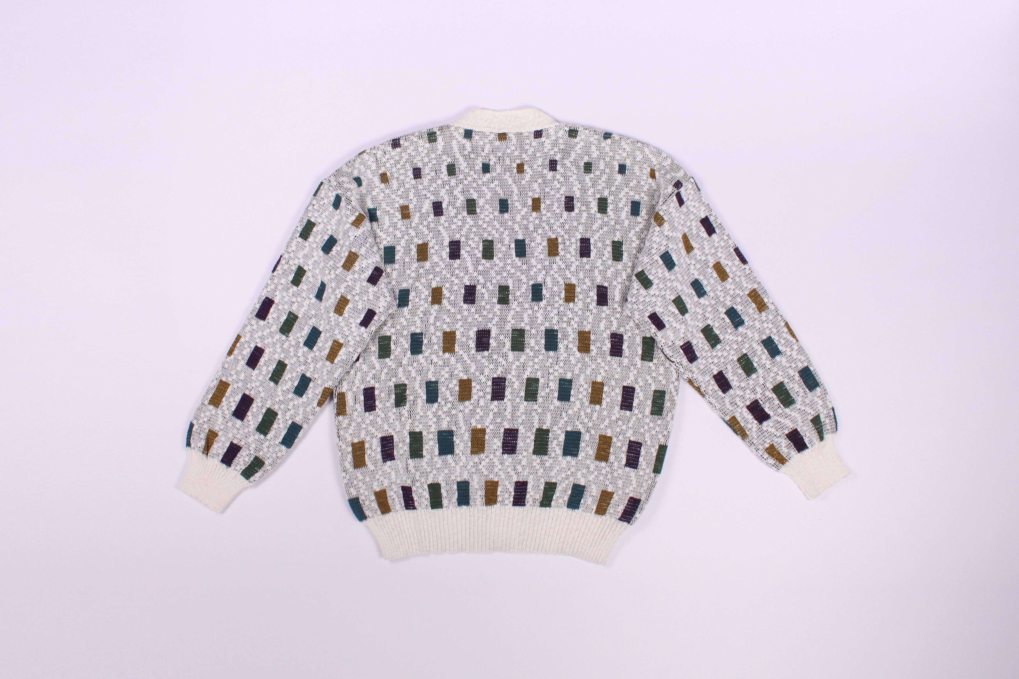 Angelo Litrico Angelo Litrico 90s Coloured Cable Knit Sweater Vintage Size US L / EU 52-54 / 3 - 6 Thumbnail