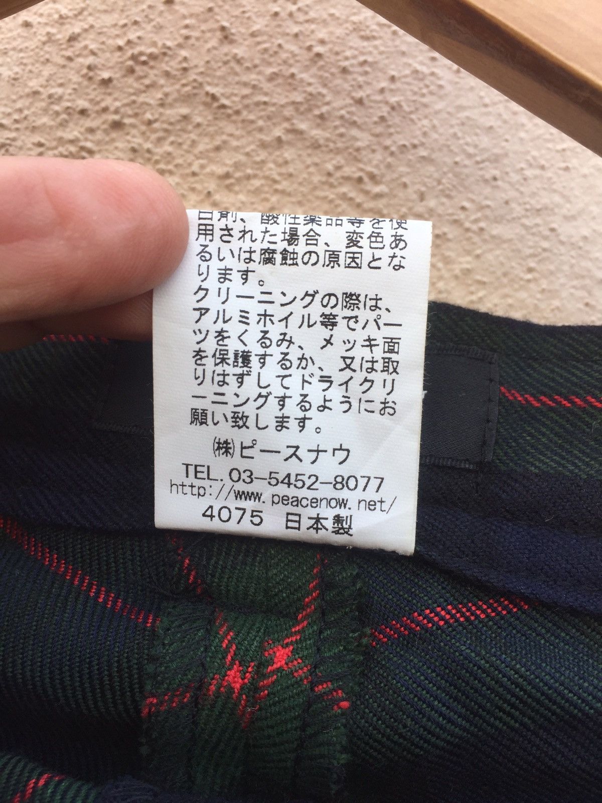 Japanese Brand " Peace Now " - Japanese Brand Tartan Bondage Punk Style Size US 28 / EU 44 - 9 Thumbnail