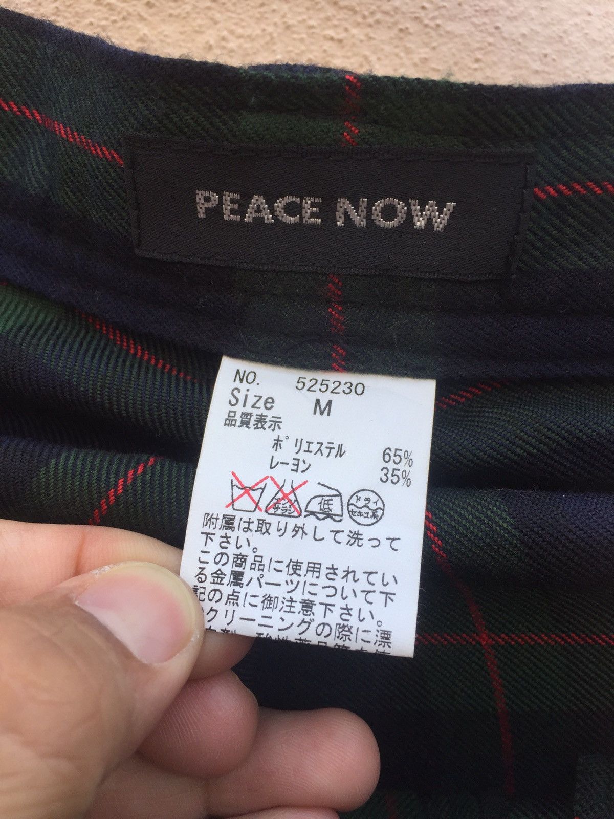 Japanese Brand " Peace Now " - Japanese Brand Tartan Bondage Punk Style Size US 28 / EU 44 - 8 Thumbnail