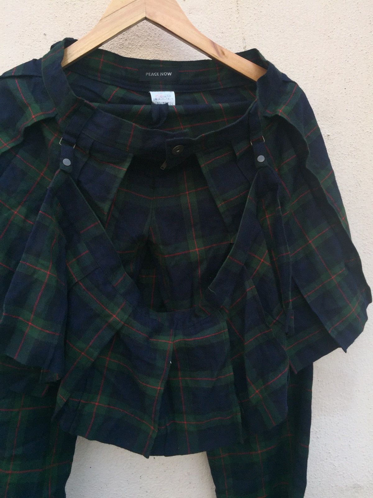 Japanese Brand " Peace Now " - Japanese Brand Tartan Bondage Punk Style Size US 28 / EU 44 - 7 Thumbnail