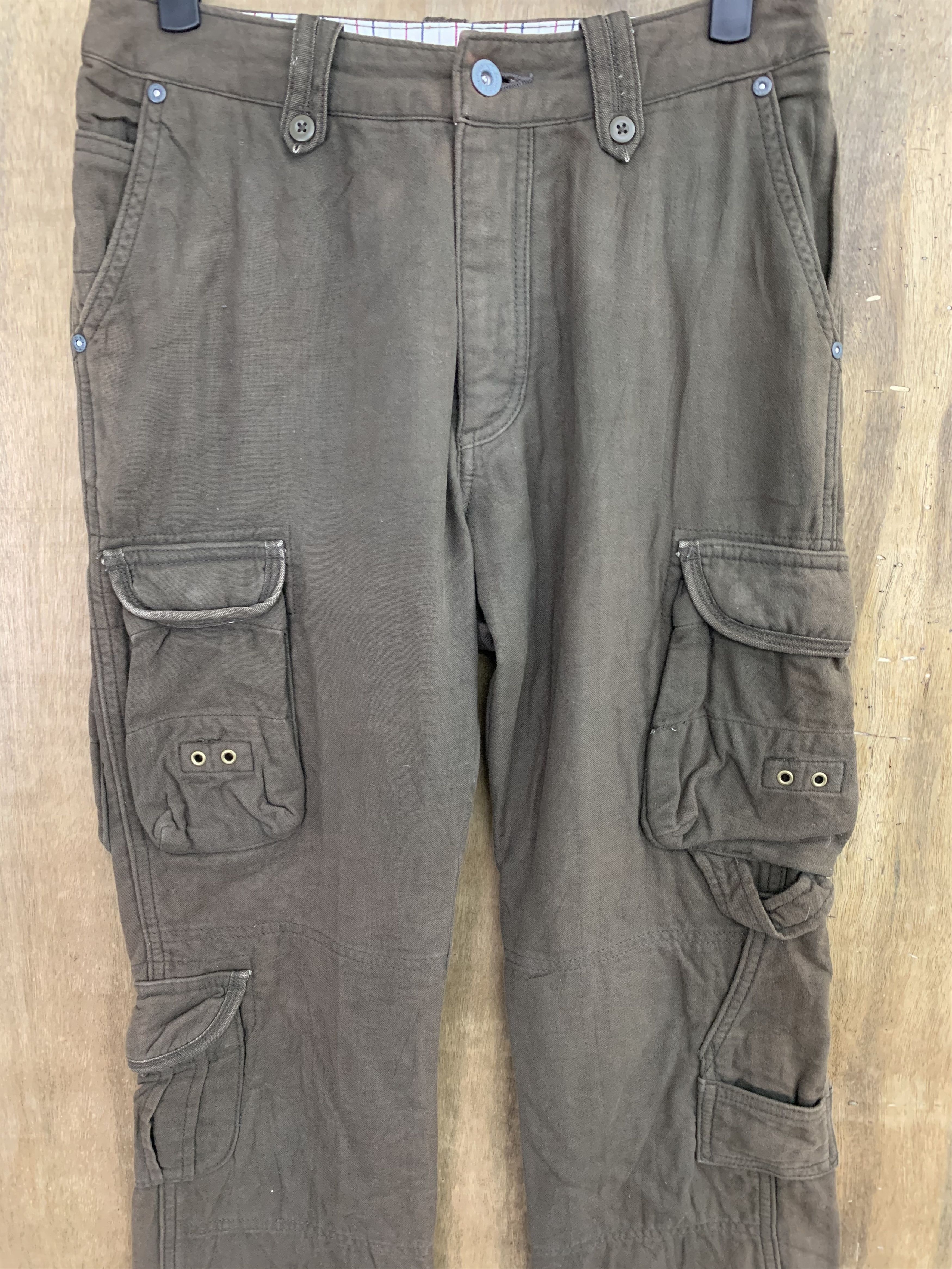 Japanese Brand Cargo Pants Sunny Cloud tactical multipocket utility pants Size US 26 / EU 42 - 2 Thumbnail