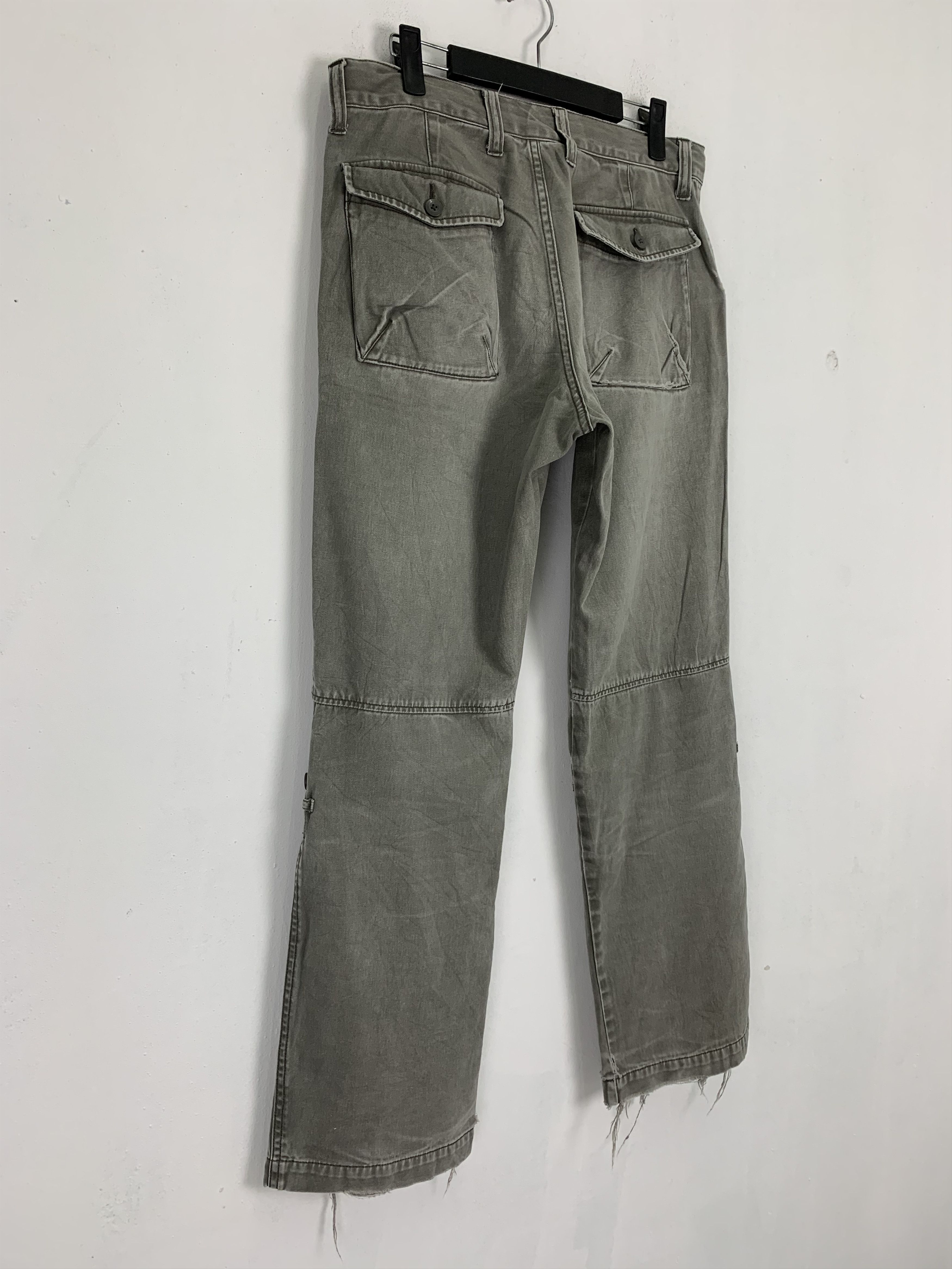 If Six Was Nine Cargo Pants Uniqlo Vintage Japanese Branded Faded Grey Size US 31 - 15 Thumbnail