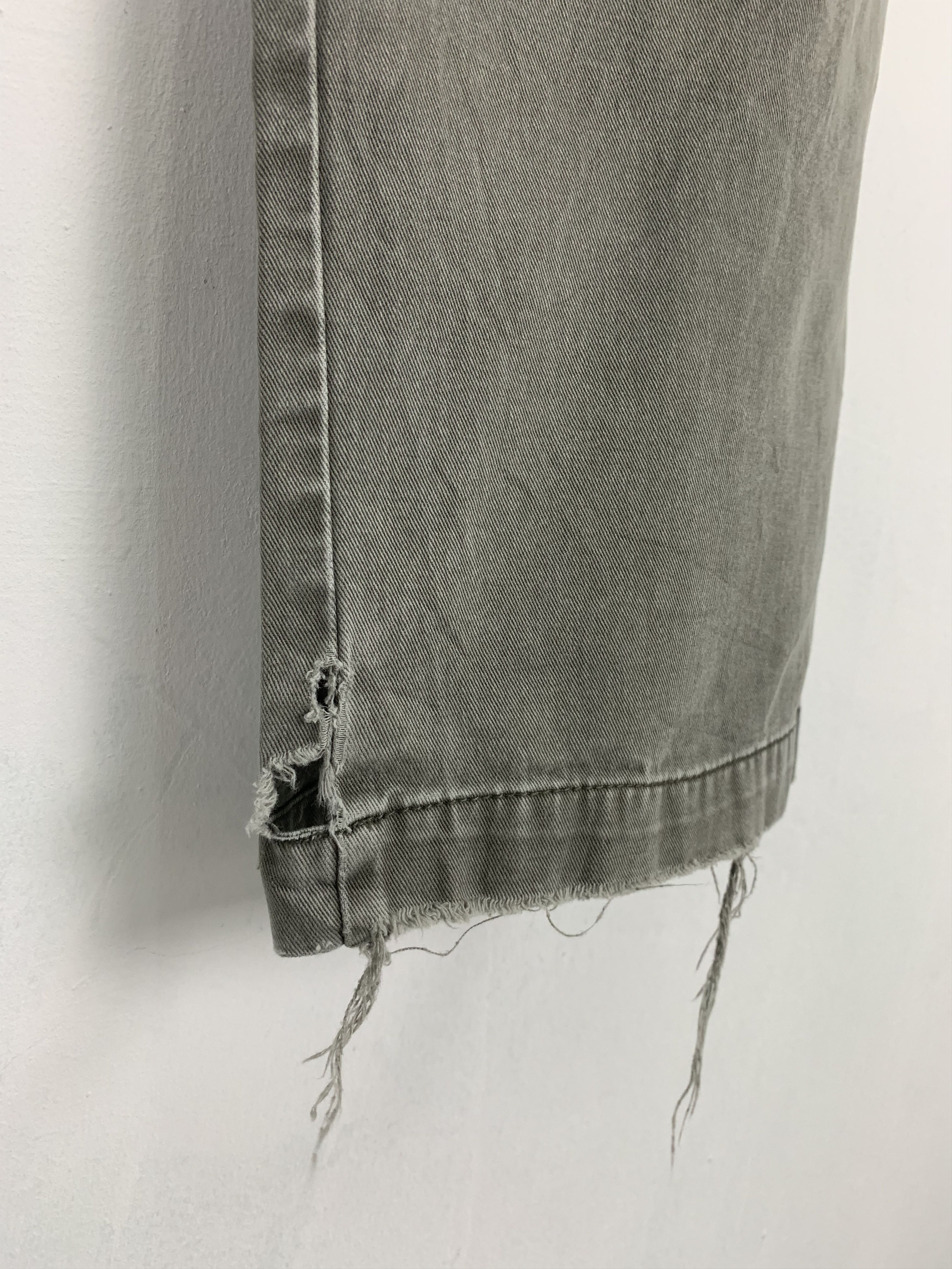 If Six Was Nine Cargo Pants Uniqlo Vintage Japanese Branded Faded Grey Size US 31 - 6 Thumbnail