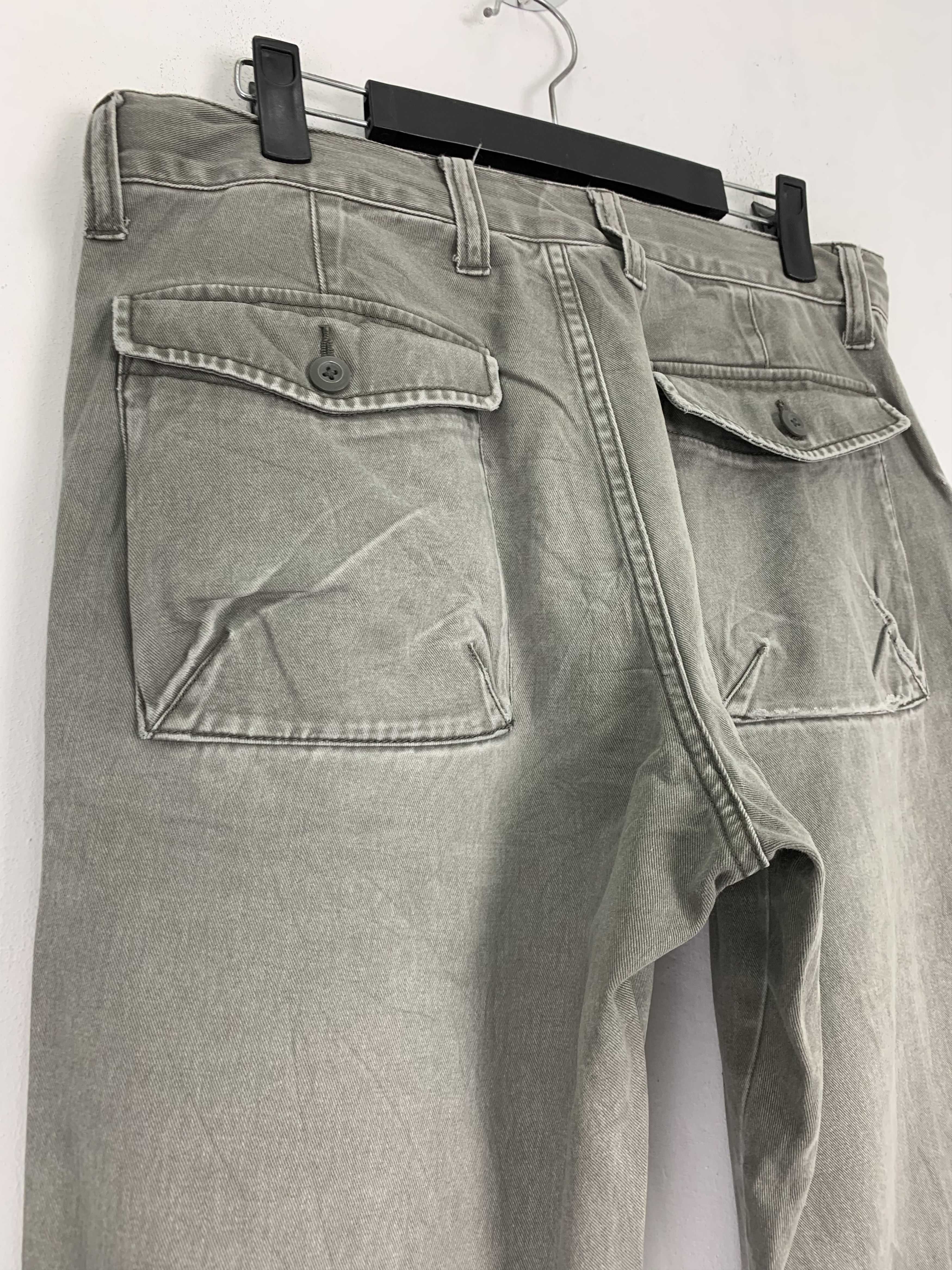 If Six Was Nine Cargo Pants Uniqlo Vintage Japanese Branded Faded Grey Size US 31 - 14 Thumbnail