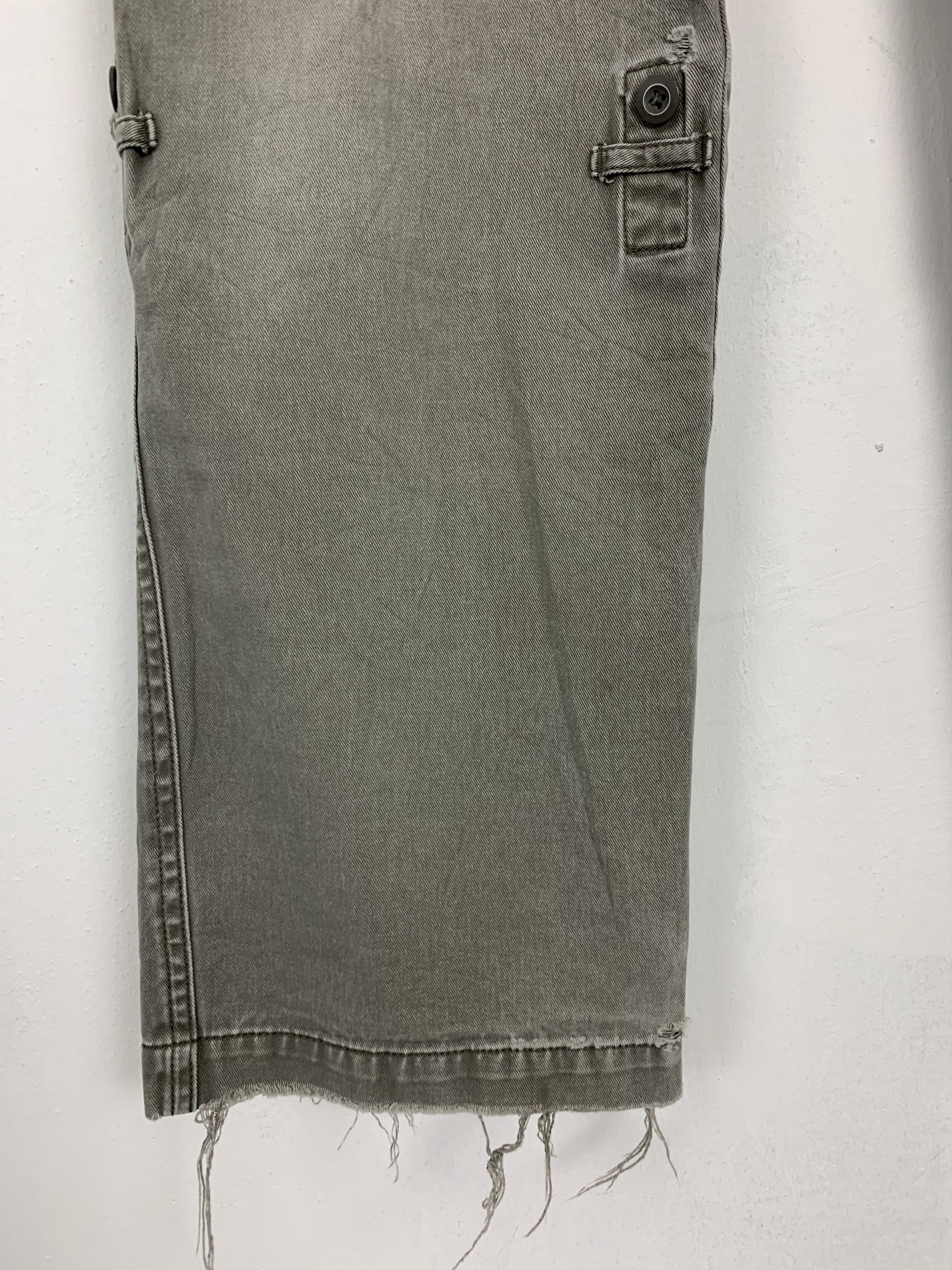 If Six Was Nine Cargo Pants Uniqlo Vintage Japanese Branded Faded Grey Size US 31 - 4 Thumbnail