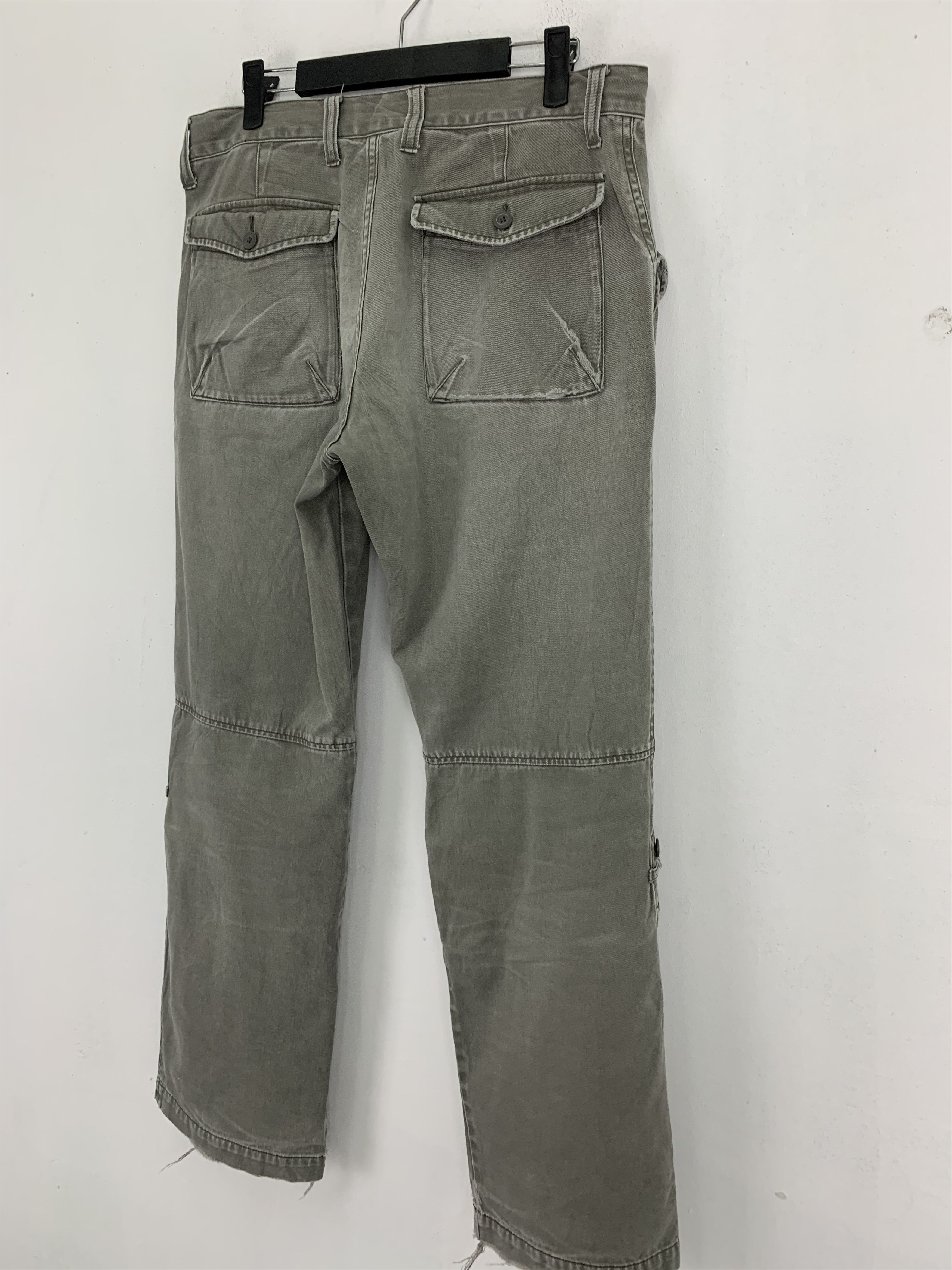 If Six Was Nine Cargo Pants Uniqlo Vintage Japanese Branded Faded Grey Size US 31 - 13 Thumbnail