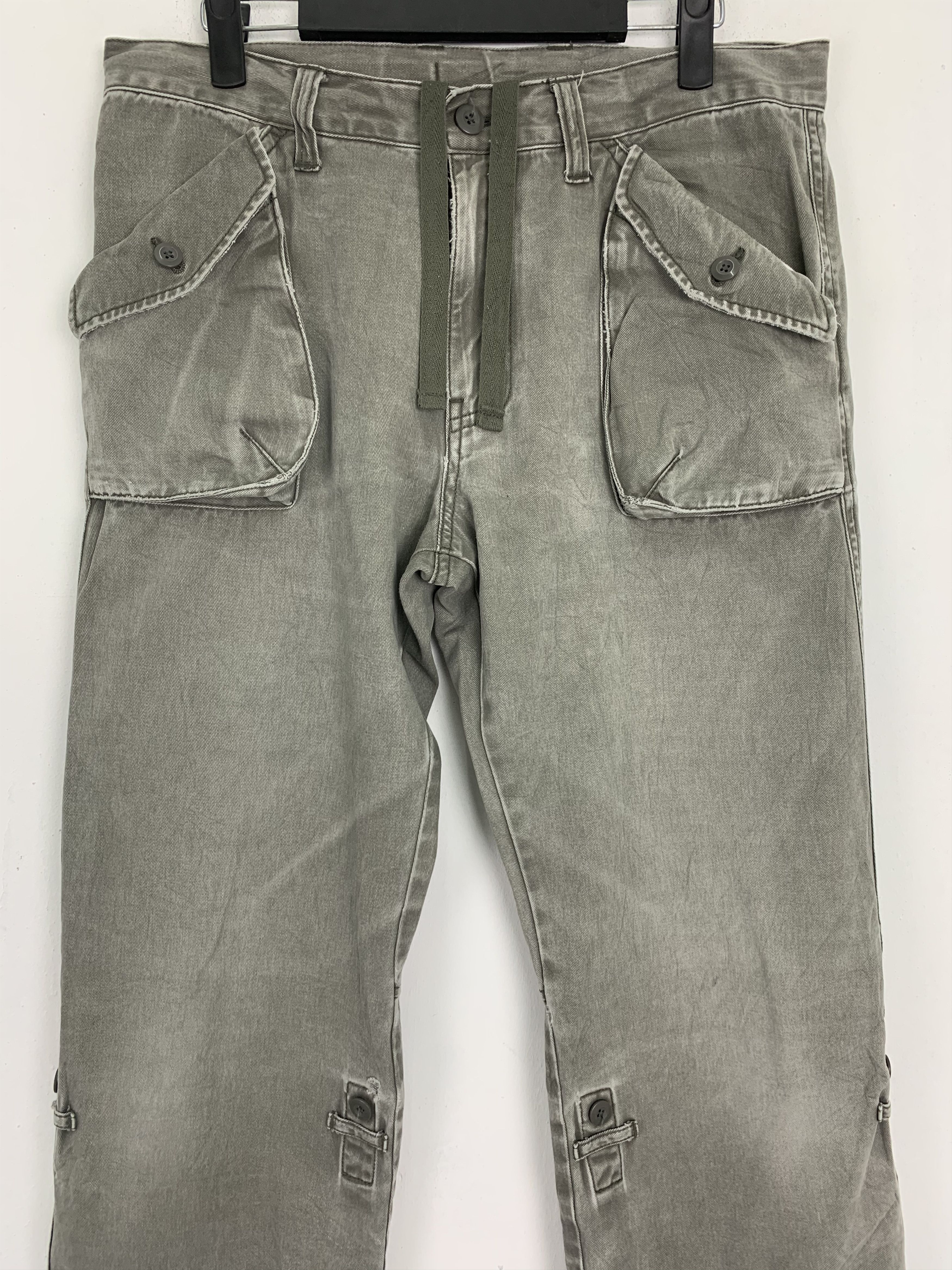 If Six Was Nine Cargo Pants Uniqlo Vintage Japanese Branded Faded Grey Size US 31 - 2 Thumbnail