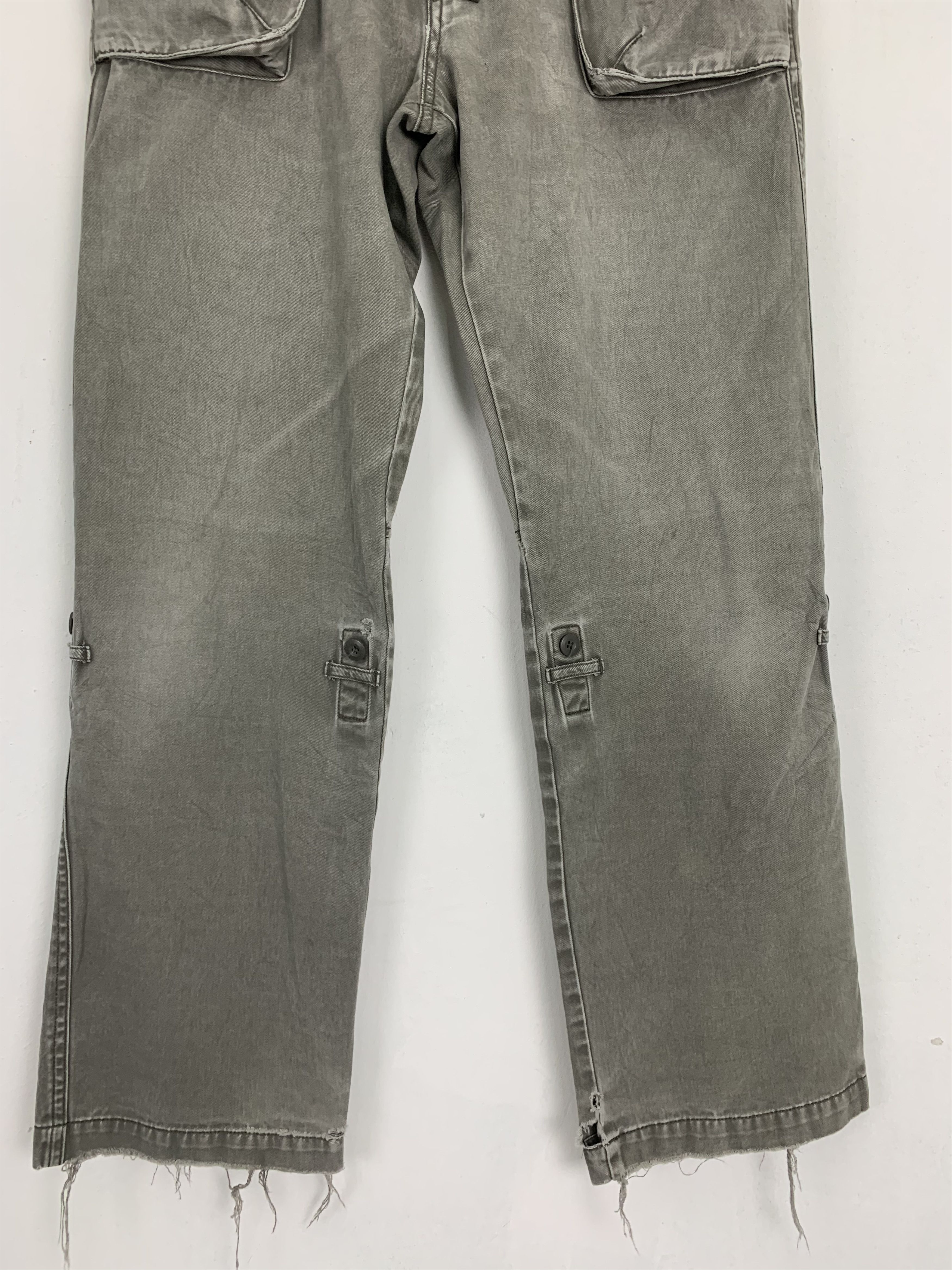If Six Was Nine Cargo Pants Uniqlo Vintage Japanese Branded Faded Grey Size US 31 - 3 Thumbnail
