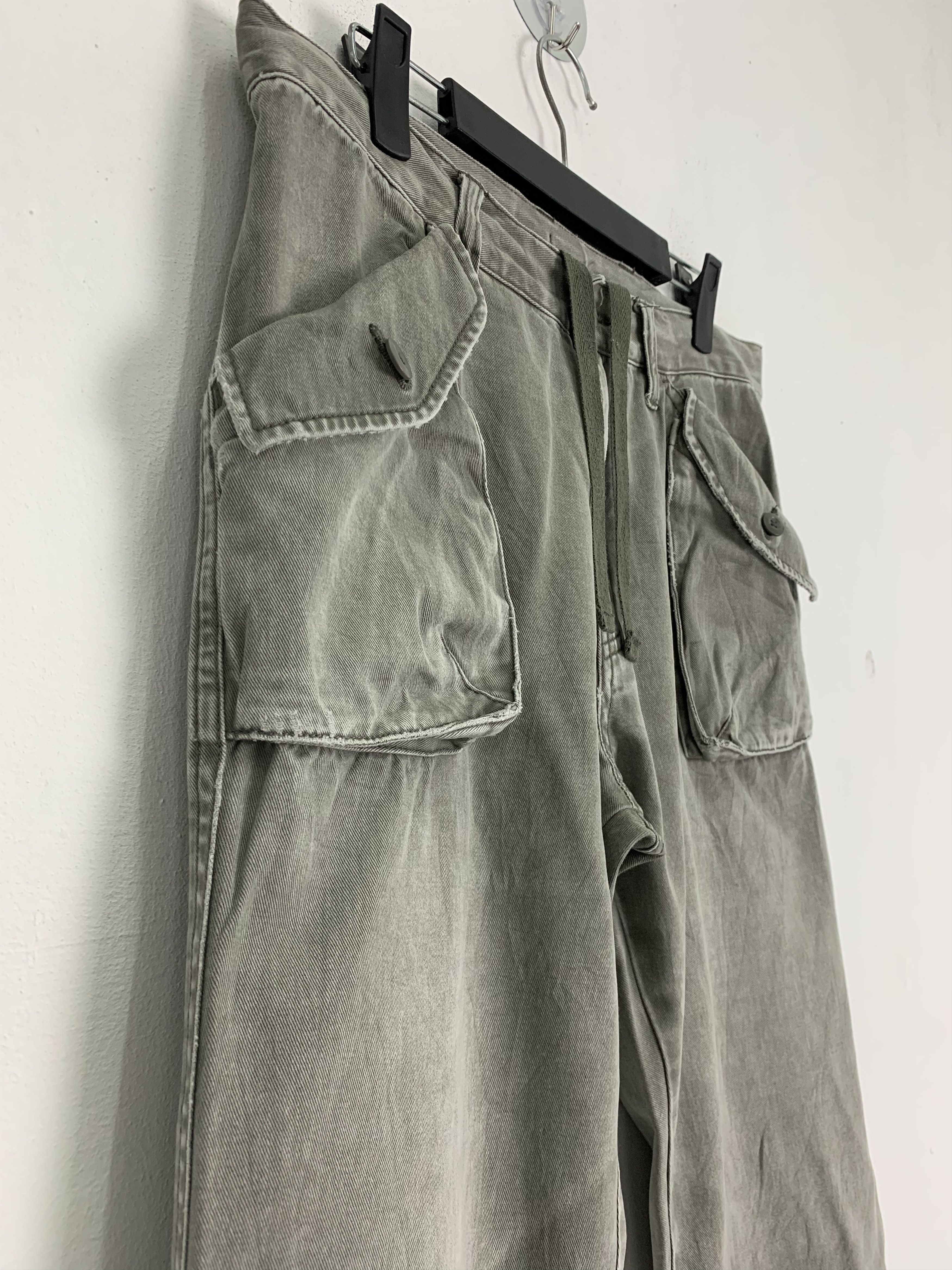 If Six Was Nine Cargo Pants Uniqlo Vintage Japanese Branded Faded Grey Size US 31 - 7 Thumbnail