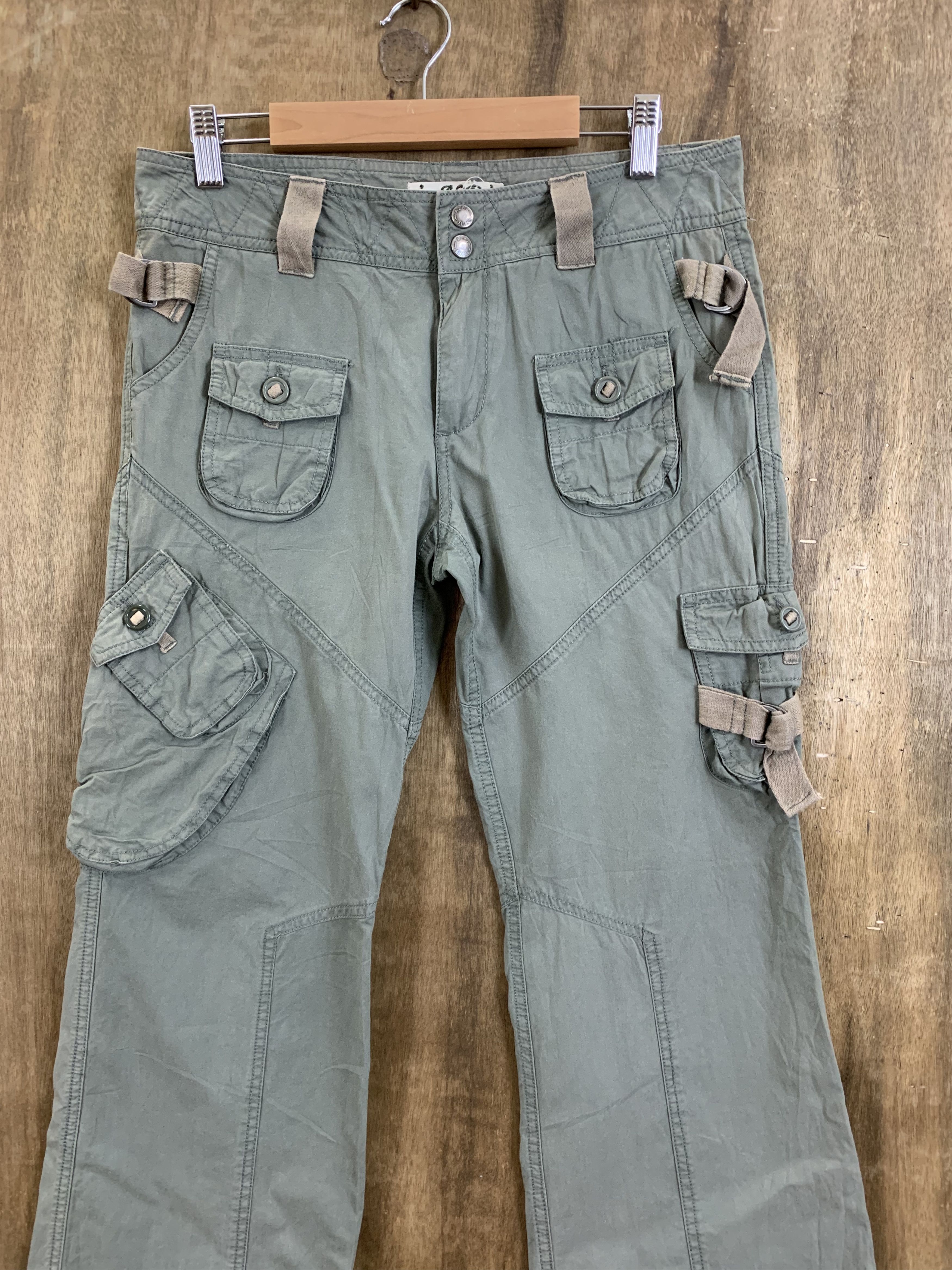 Japanese Brand Cargo Pants A2P Senditionaries 3D Pocket Multipocket Bondage Size US 29 - 3 Thumbnail