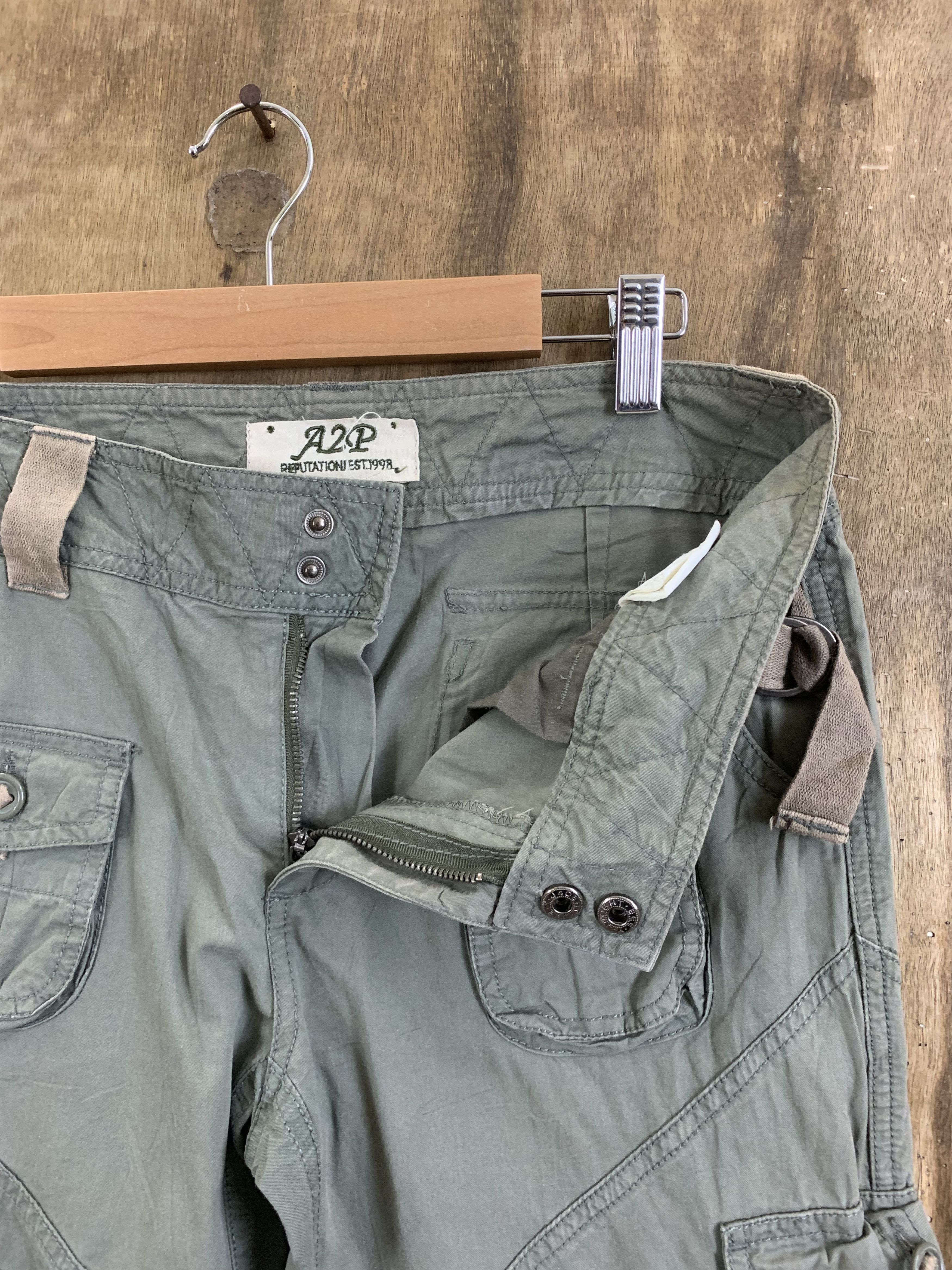 Japanese Brand Cargo Pants A2P Senditionaries 3D Pocket Multipocket Bondage Size US 29 - 10 Thumbnail