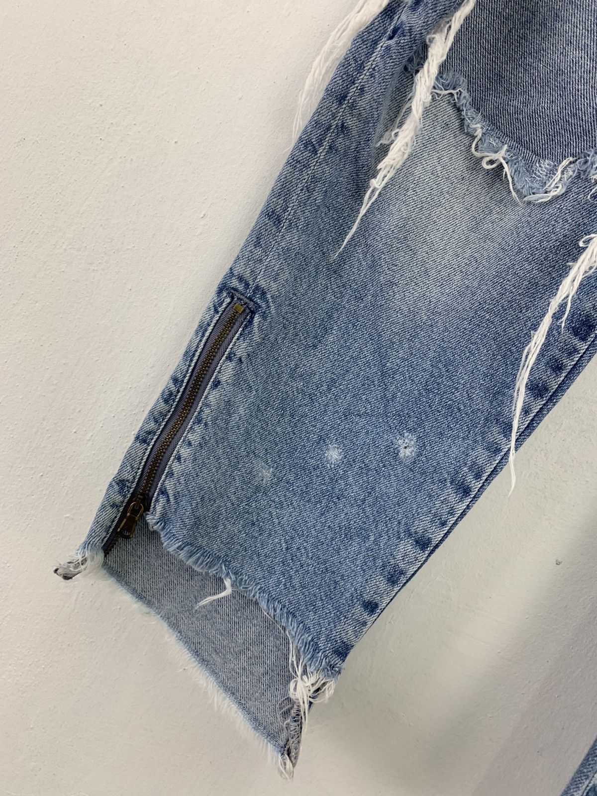 Japanese Brand Denim Distressed Design Japanese Branded Streetwear Vintage Size US 28 / EU 44 - 8 Thumbnail
