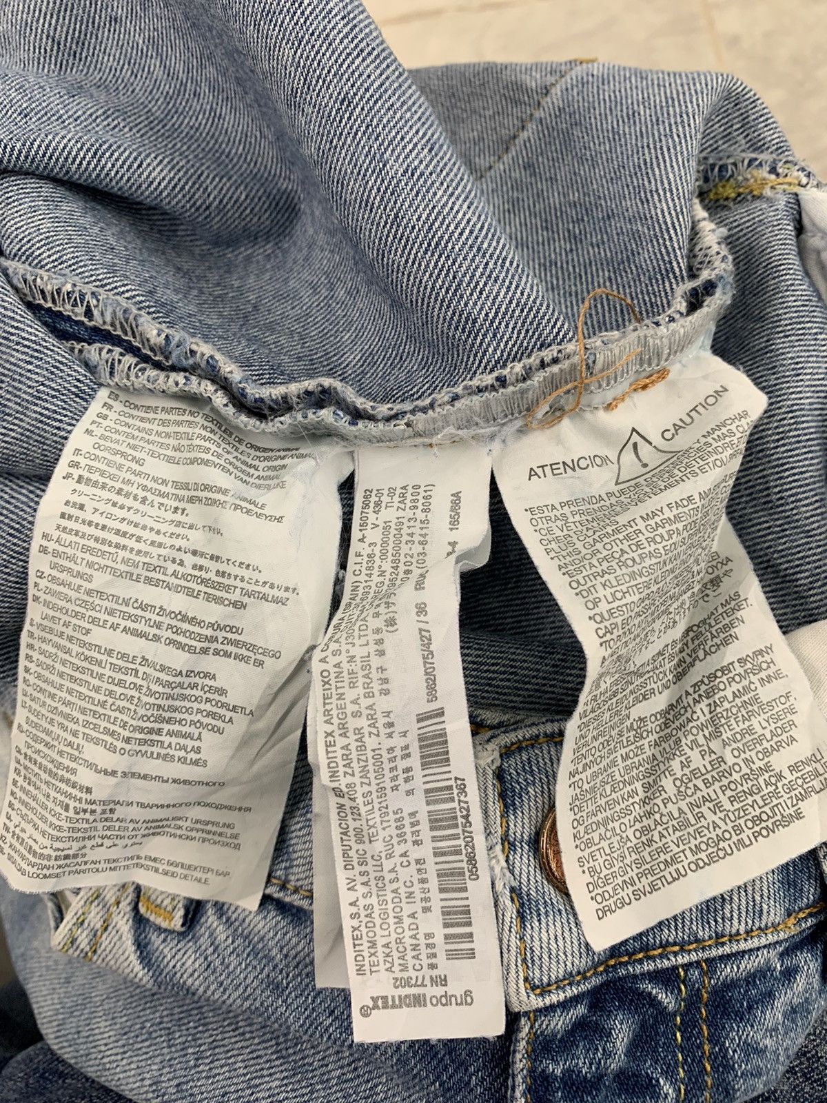 Japanese Brand Denim Distressed Design Japanese Branded Streetwear Vintage Size US 28 / EU 44 - 21 Thumbnail