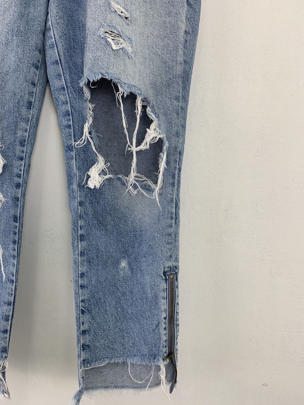 Japanese Brand Denim Distressed Design Japanese Branded Streetwear Vintage Size US 28 / EU 44 - 5 Thumbnail