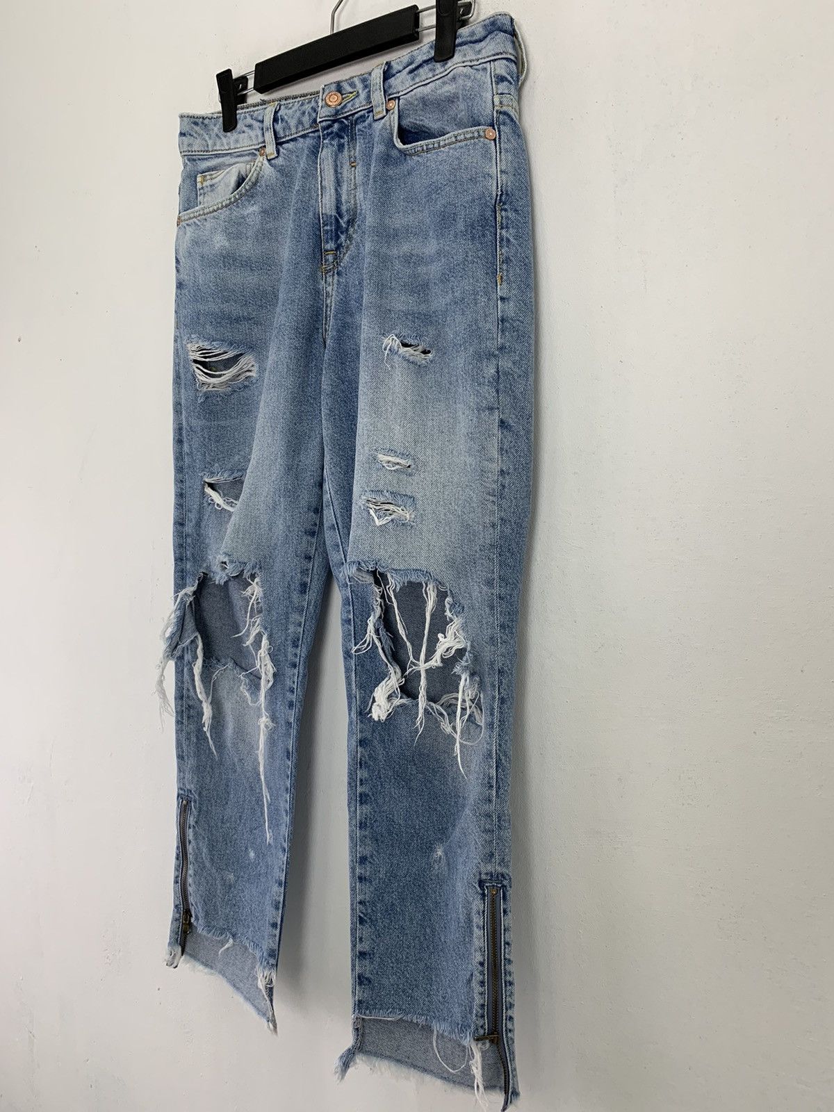 Japanese Brand Denim Distressed Design Japanese Branded Streetwear Vintage Size US 28 / EU 44 - 9 Thumbnail