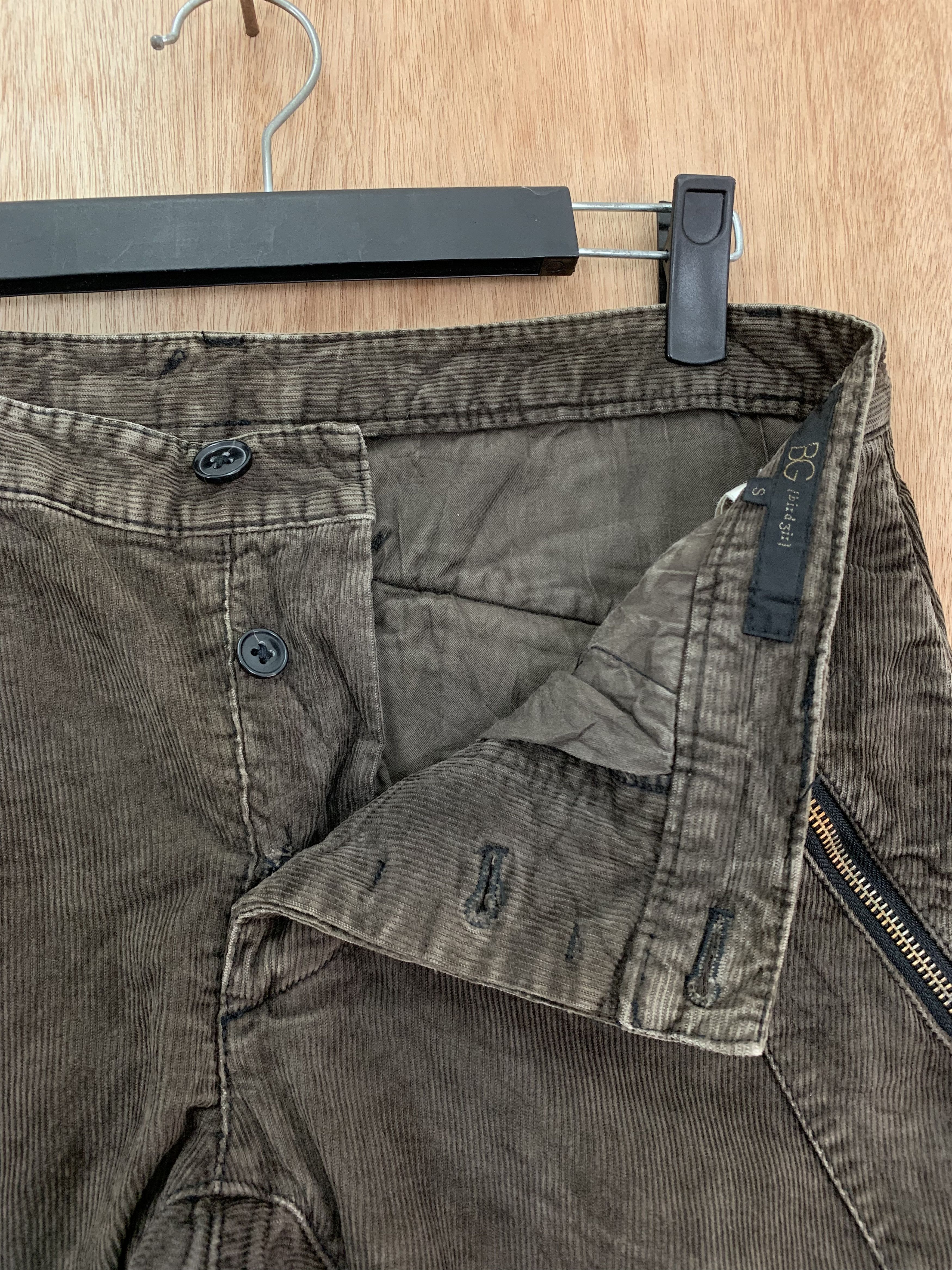 Japanese Brand Conduroy Pants Curve Style Japanese Branded Zipper Pocket Size US 31 - 7 Thumbnail